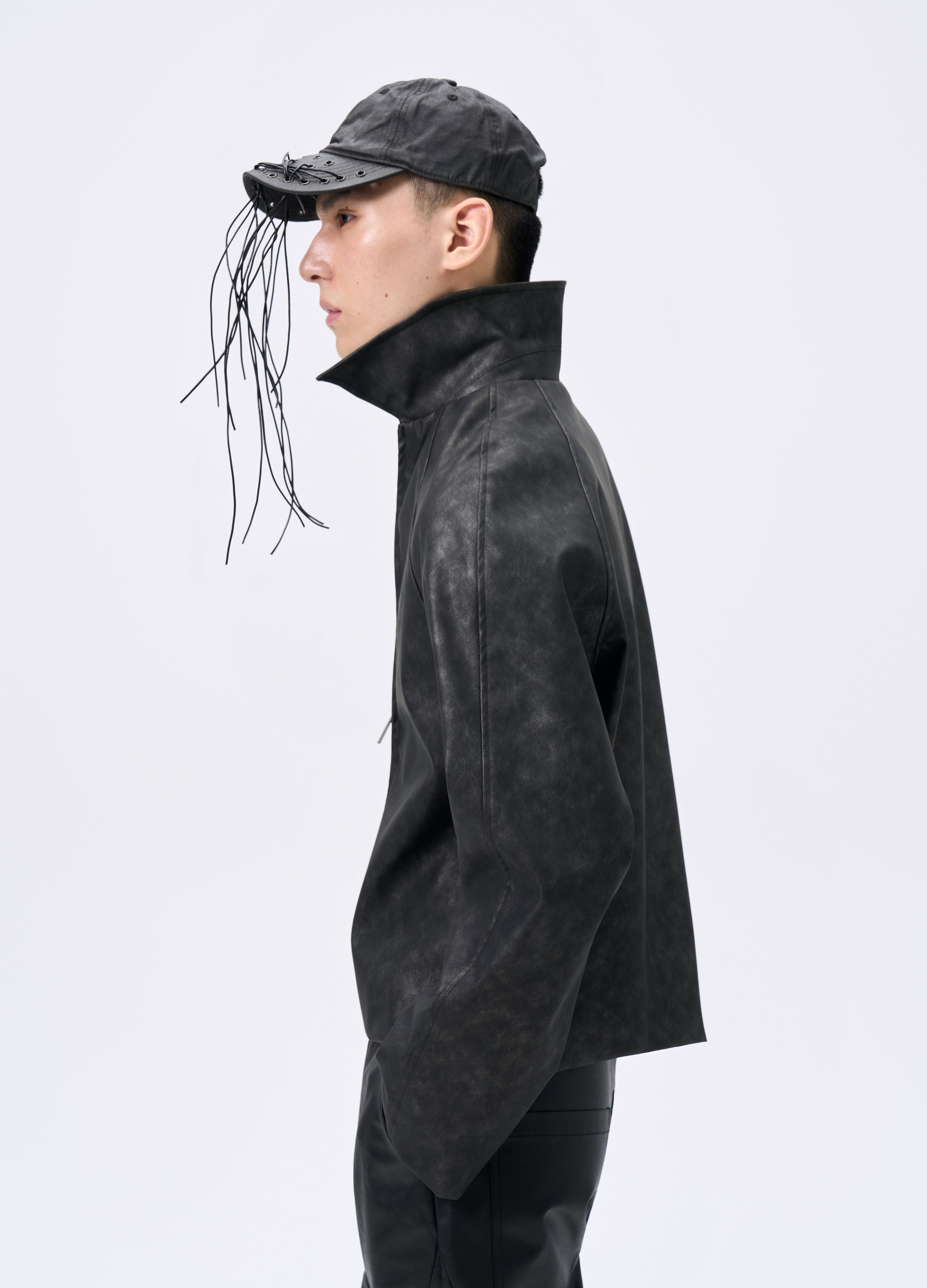 GIACCA DA CAVALIERE IN PELLE WAVEWASH 25FW