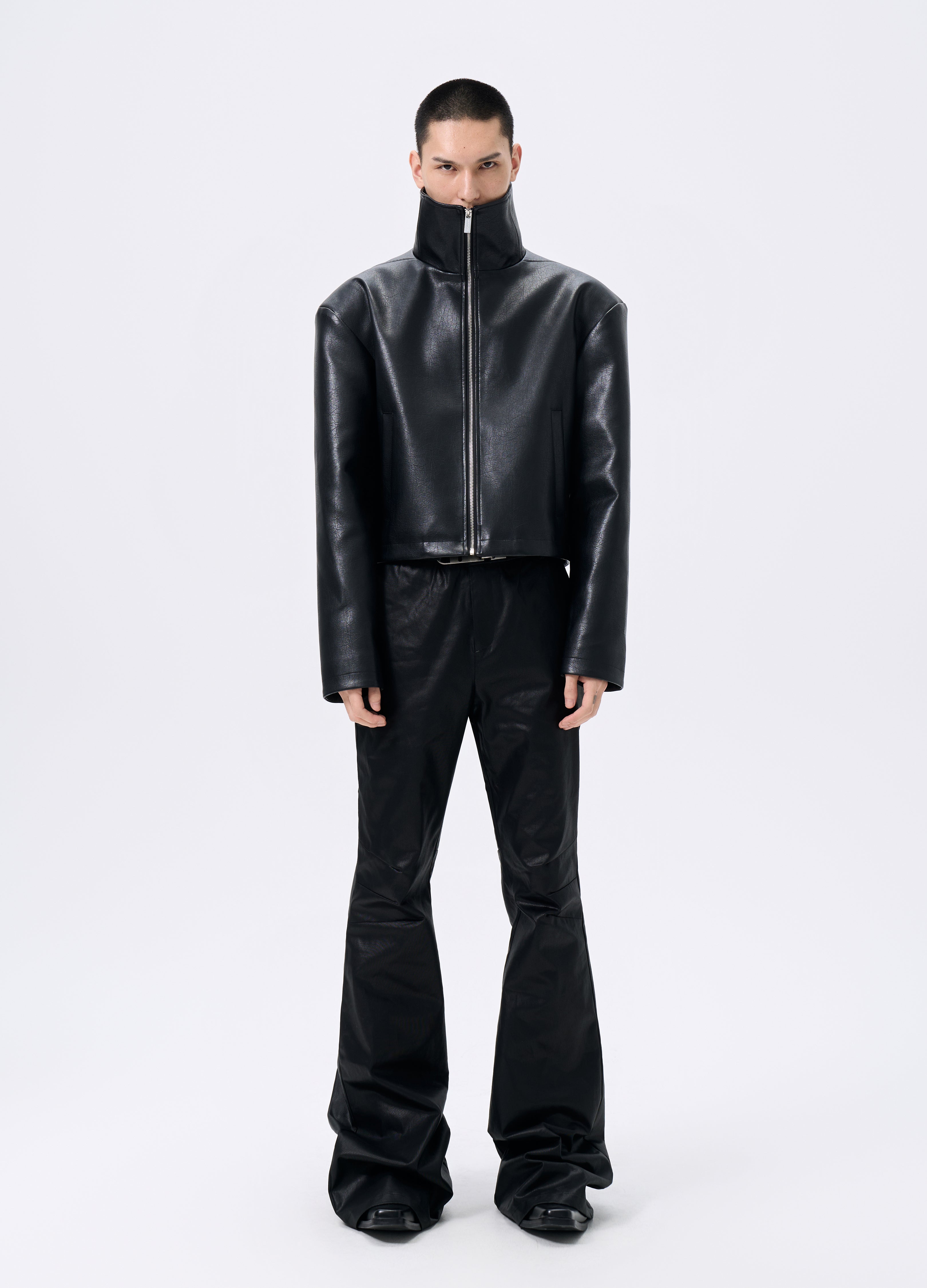 GIACCA MOTO IN PELLE TRI-CUT 25FW