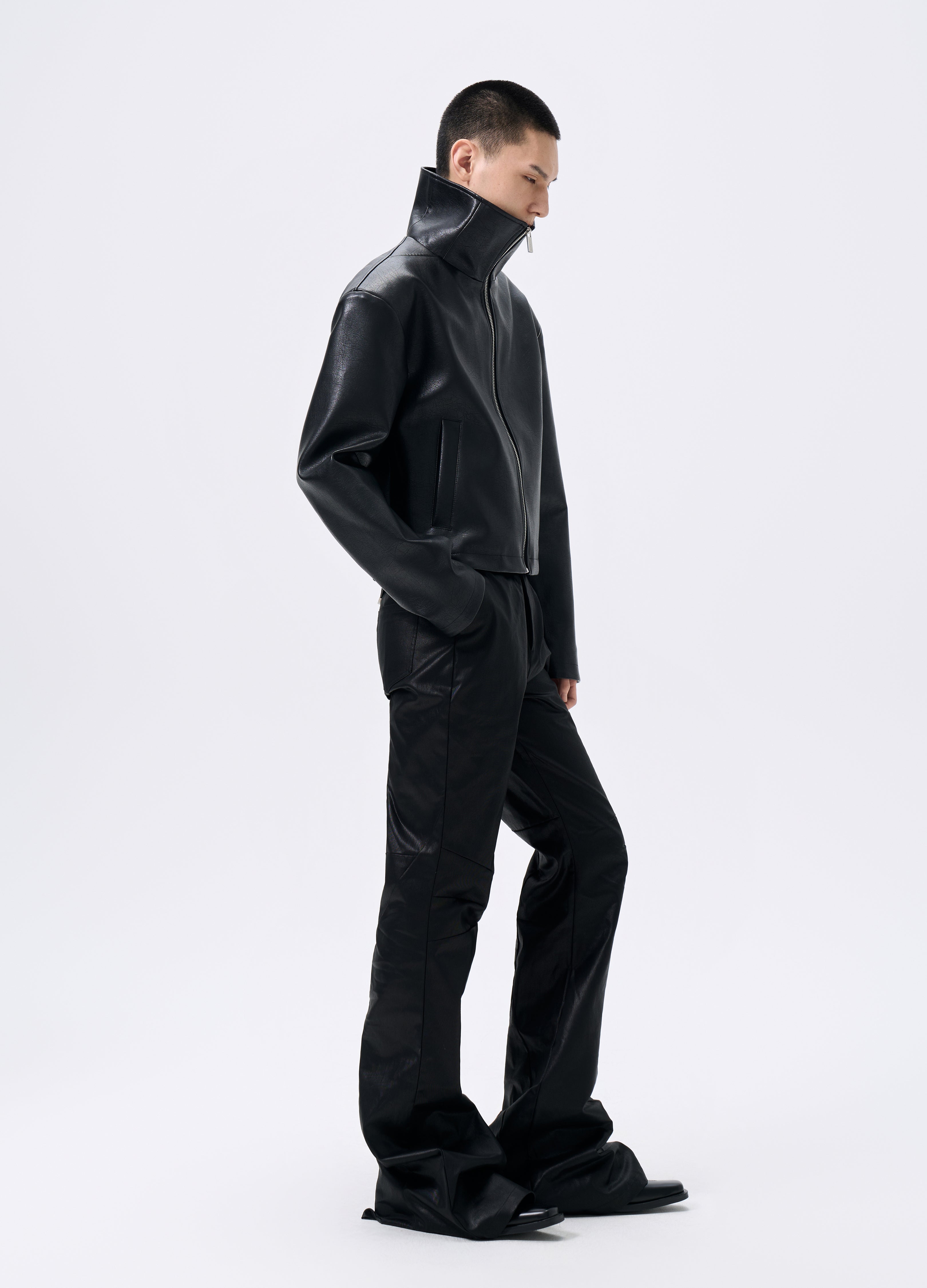 GIACCA MOTO IN PELLE TRI-CUT 25FW