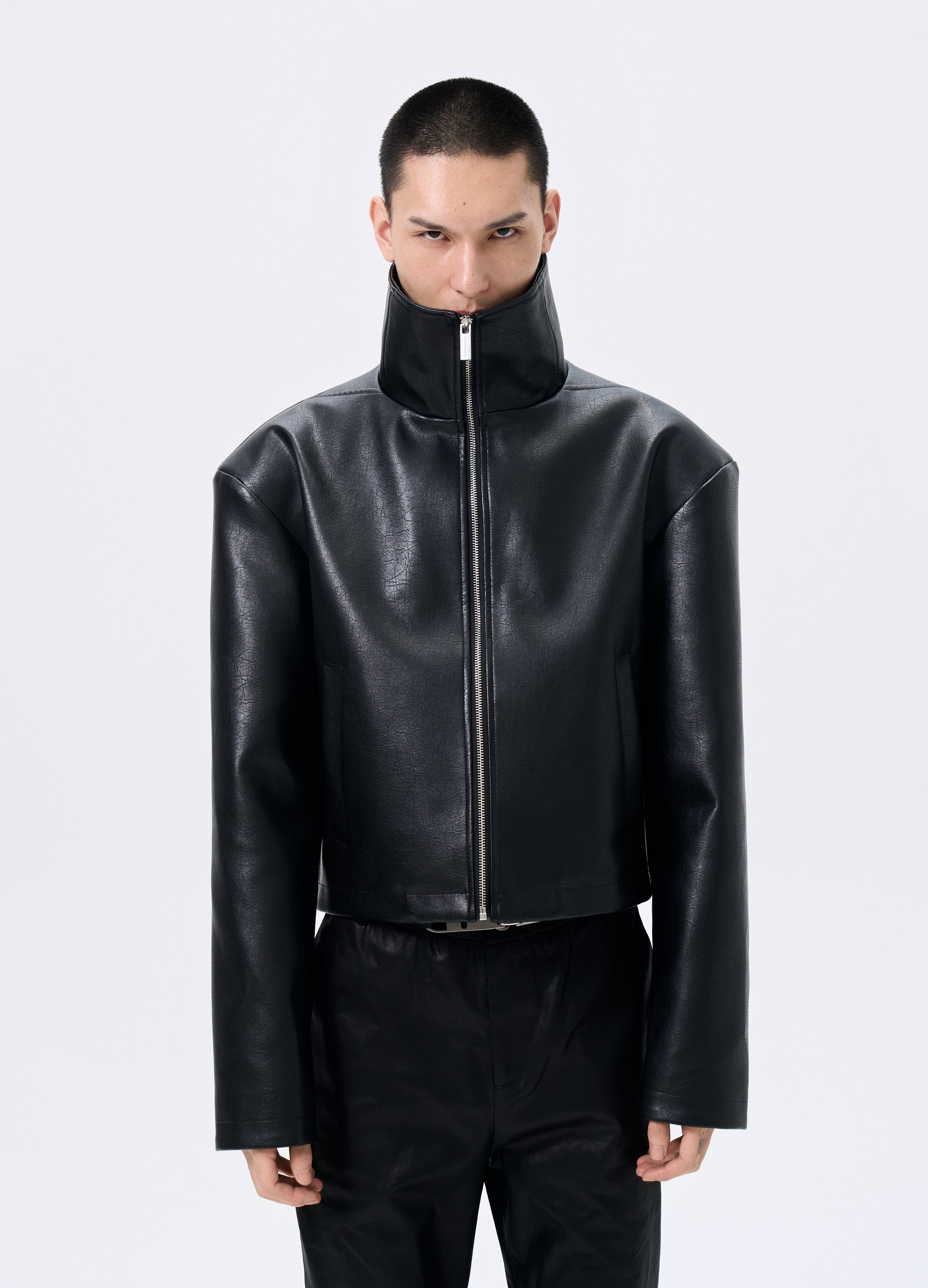 GIACCA MOTO IN PELLE TRI-CUT 25FW