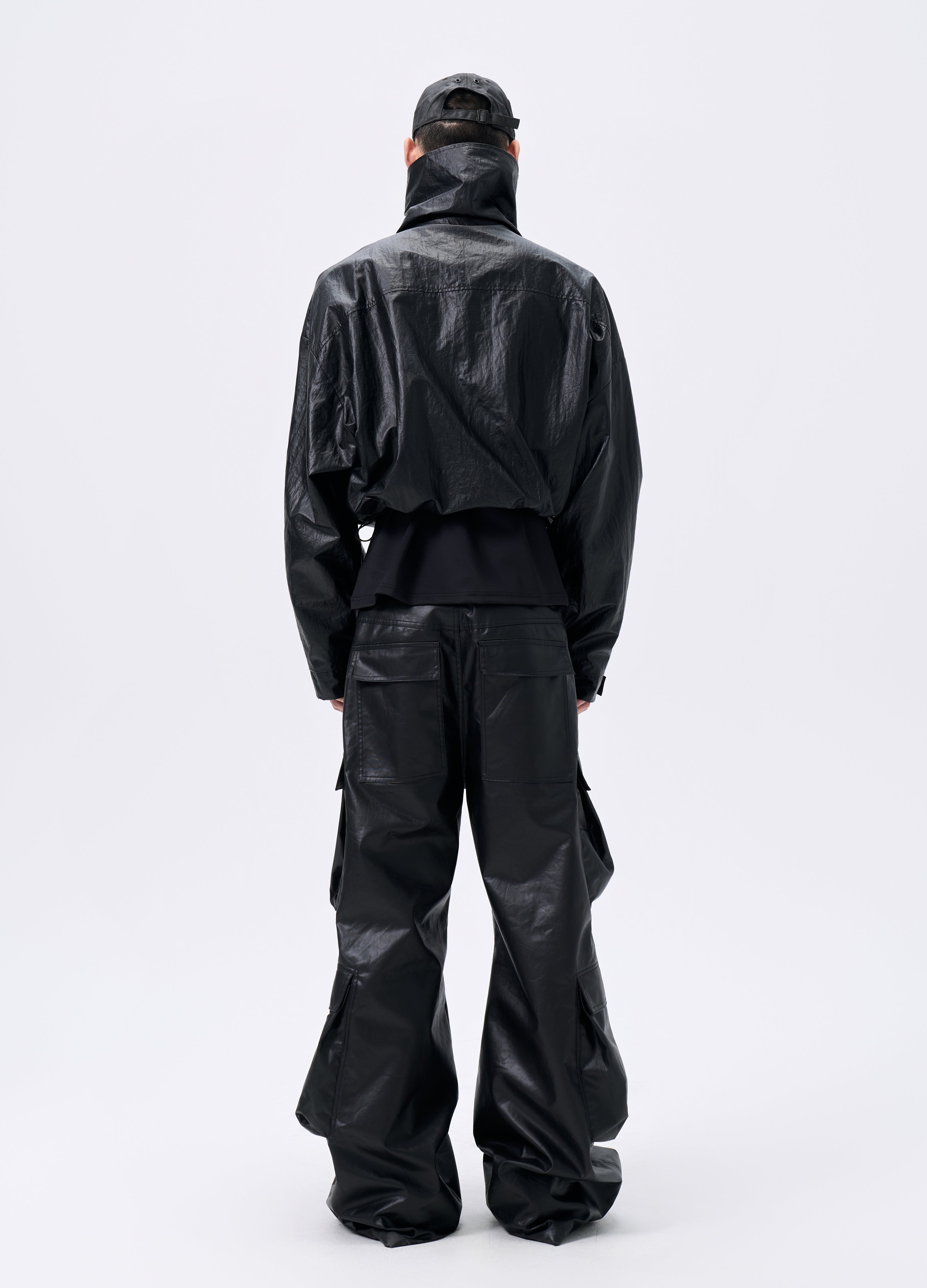 25FW TEXTURE DRAWSTRING SHELL JACKET