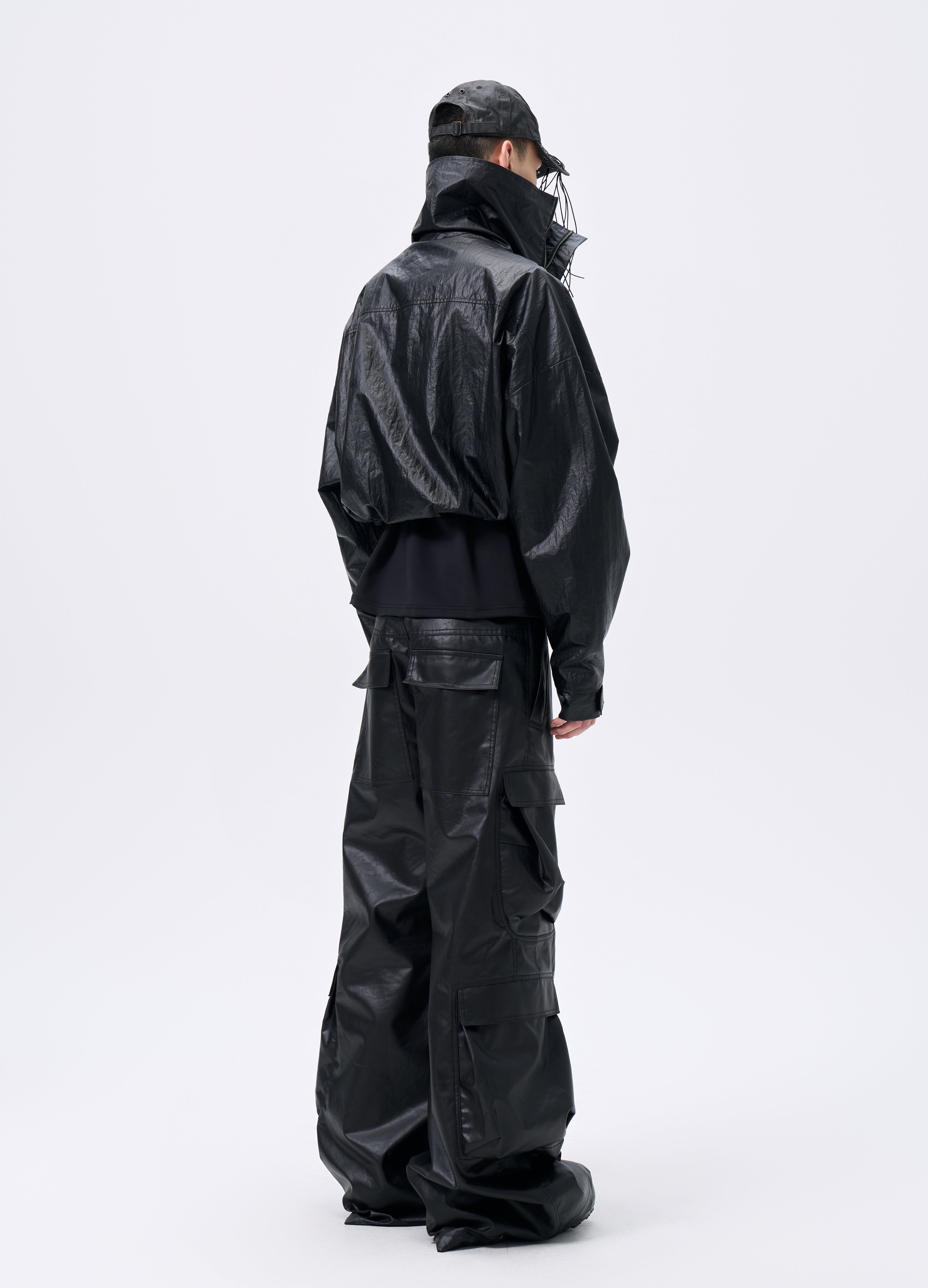 25FW TEXTURE DRAWSTRING SHELL JACKET