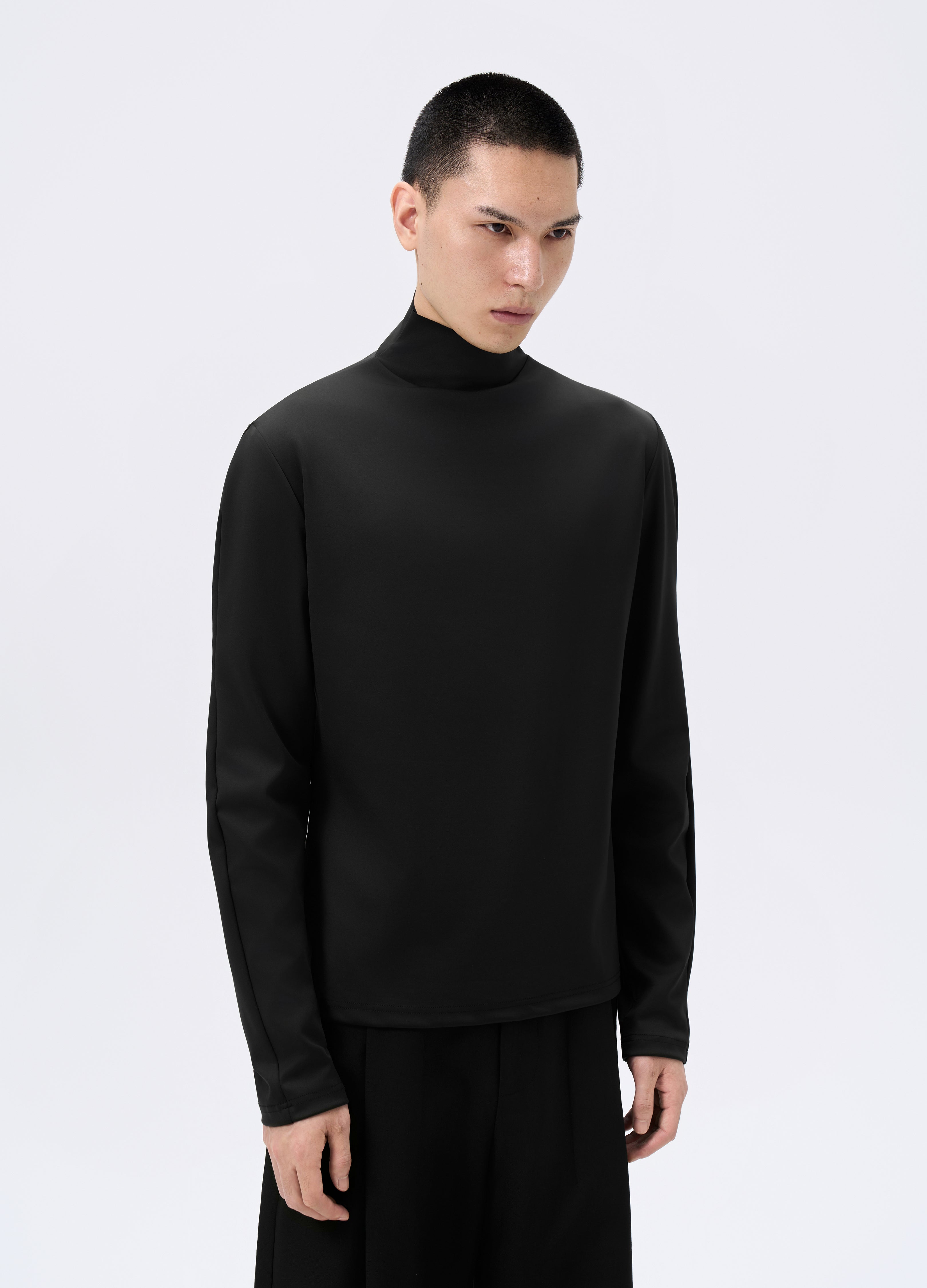 T-shirt aderente a collo alto 25FW