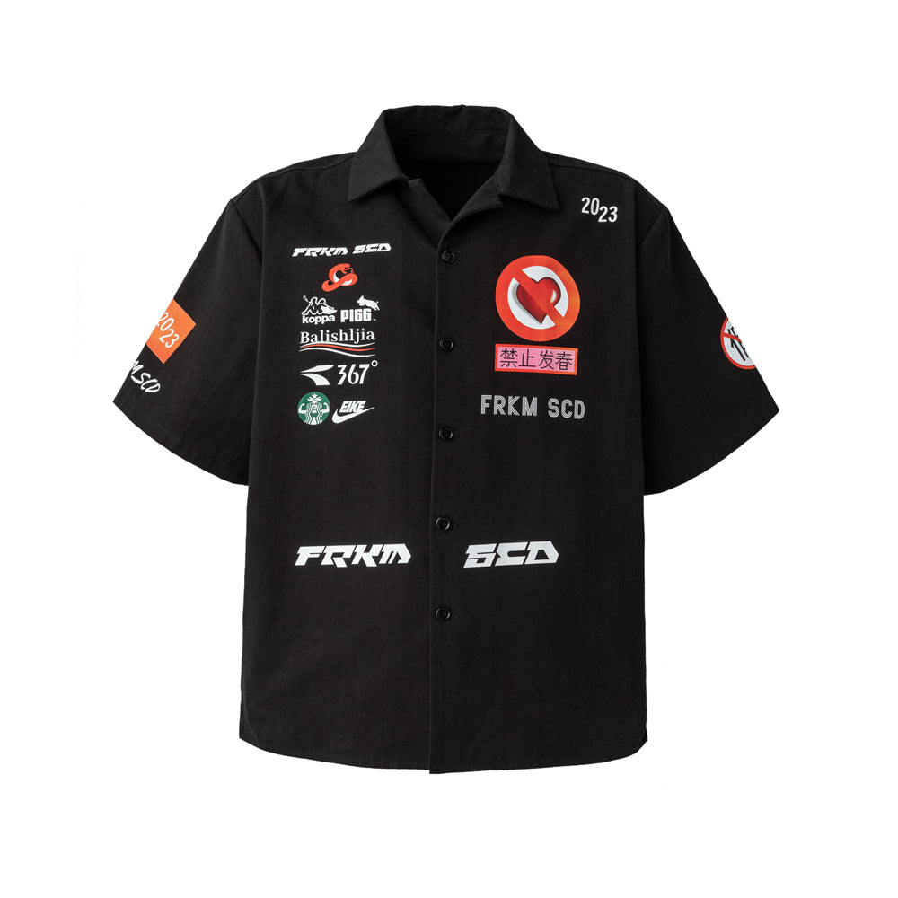 Maglietta in cotone calligrafico 23SS