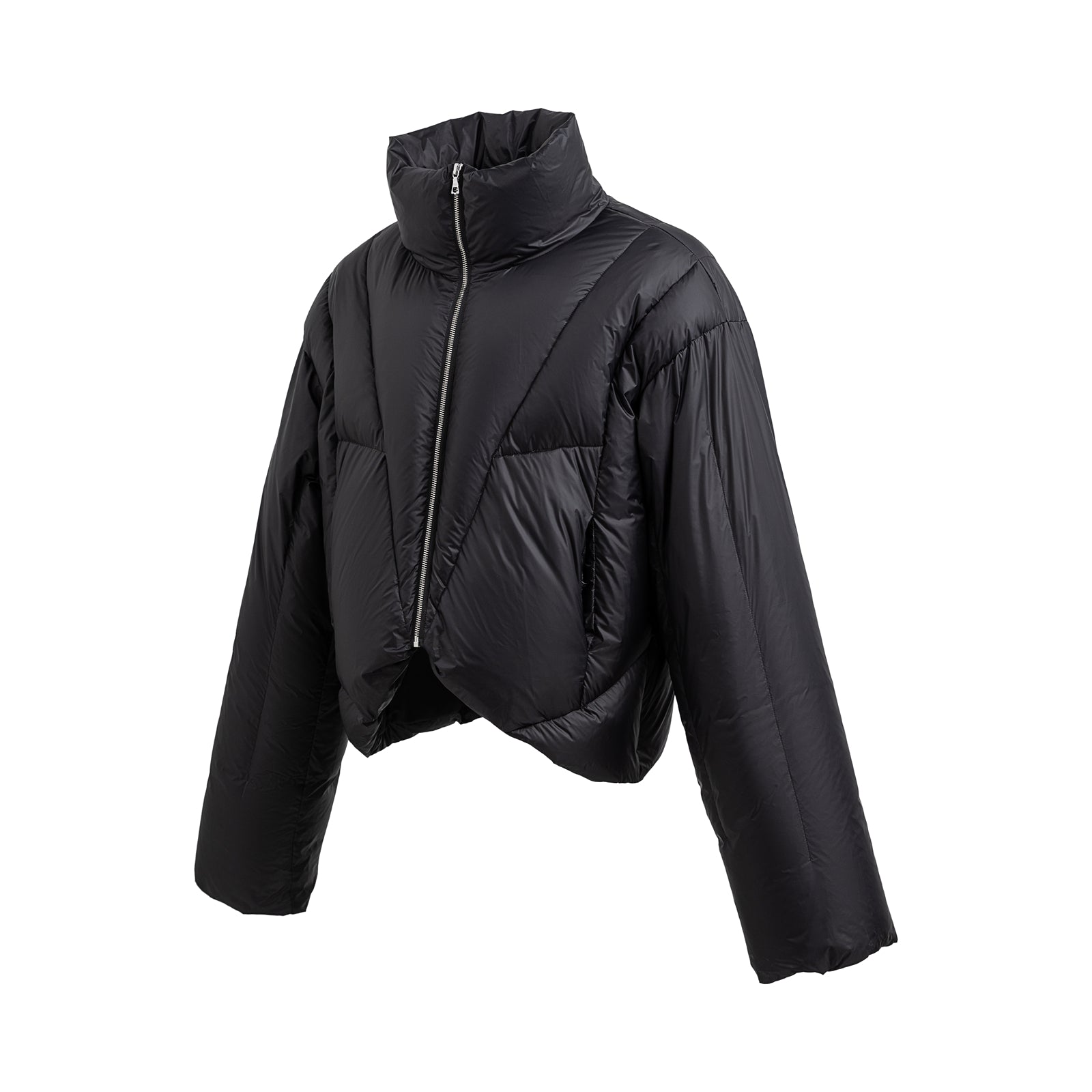 Piumino con colletto alto e taglio a V 23FW