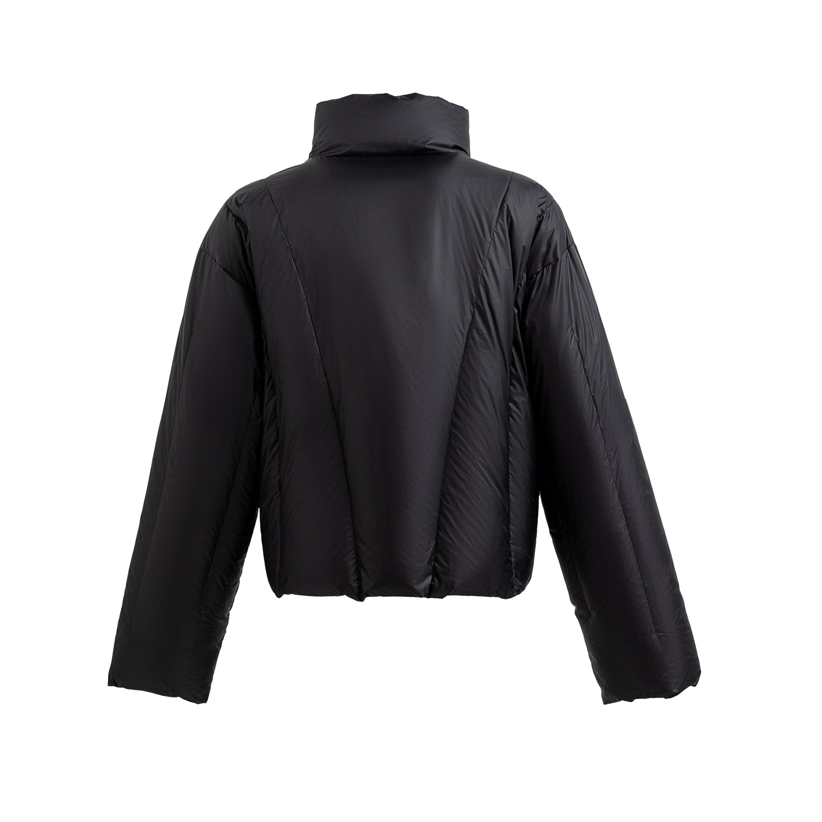 Piumino con colletto alto e taglio a V 23FW