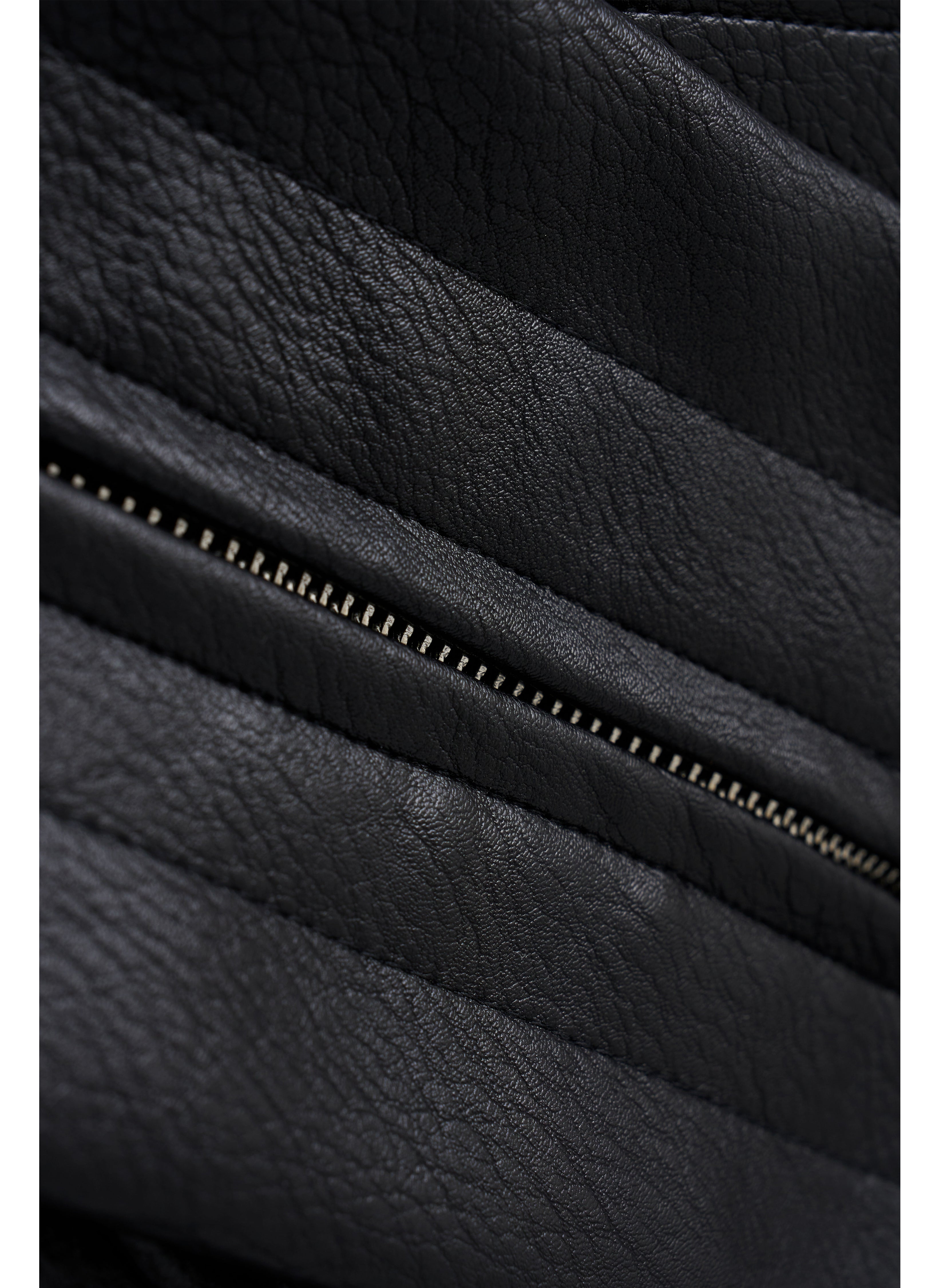 GIACCA BIKER IN PELLE DECOSTRUITA 25FW