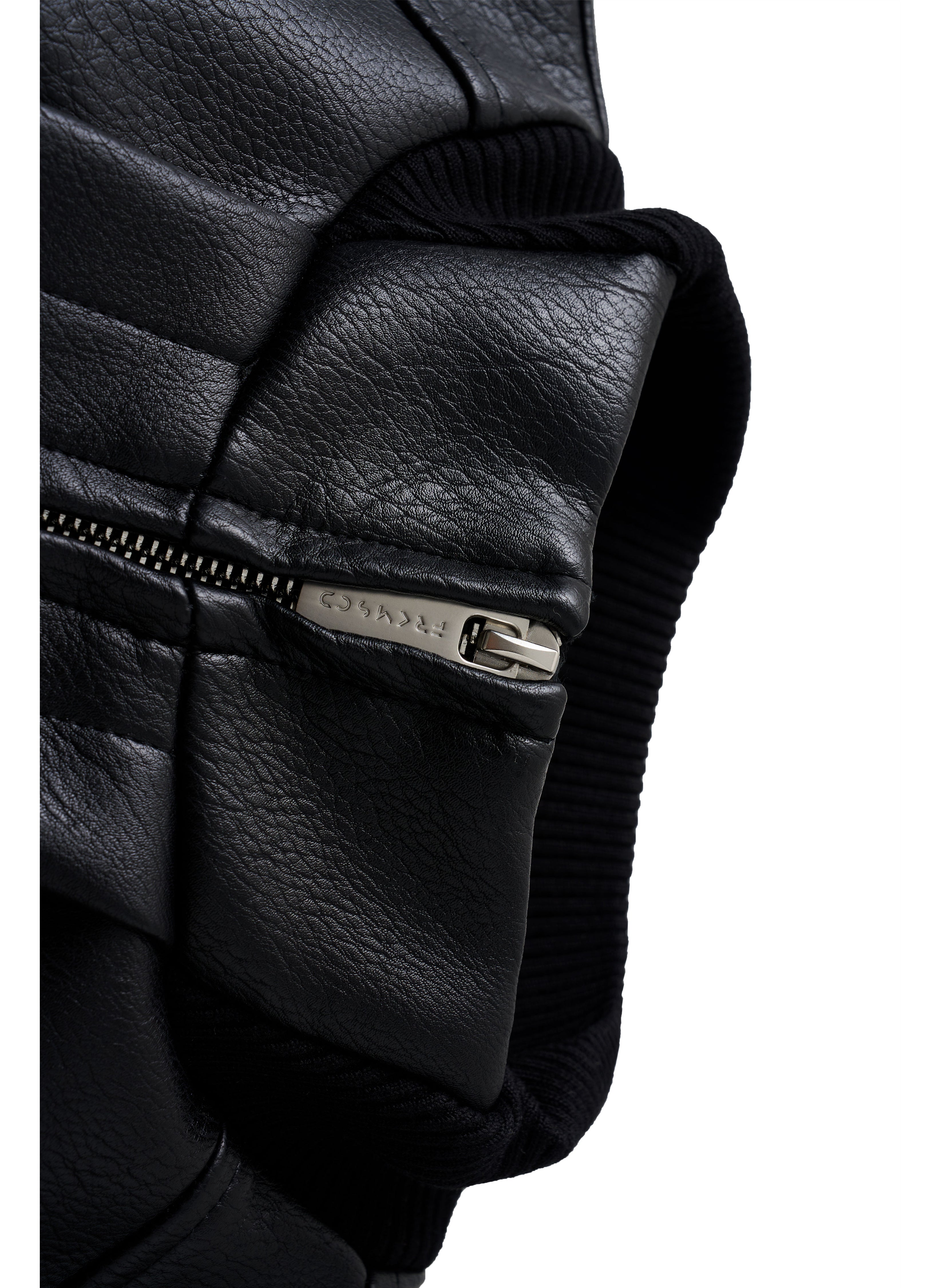 GIACCA BIKER IN PELLE DECOSTRUITA 25FW