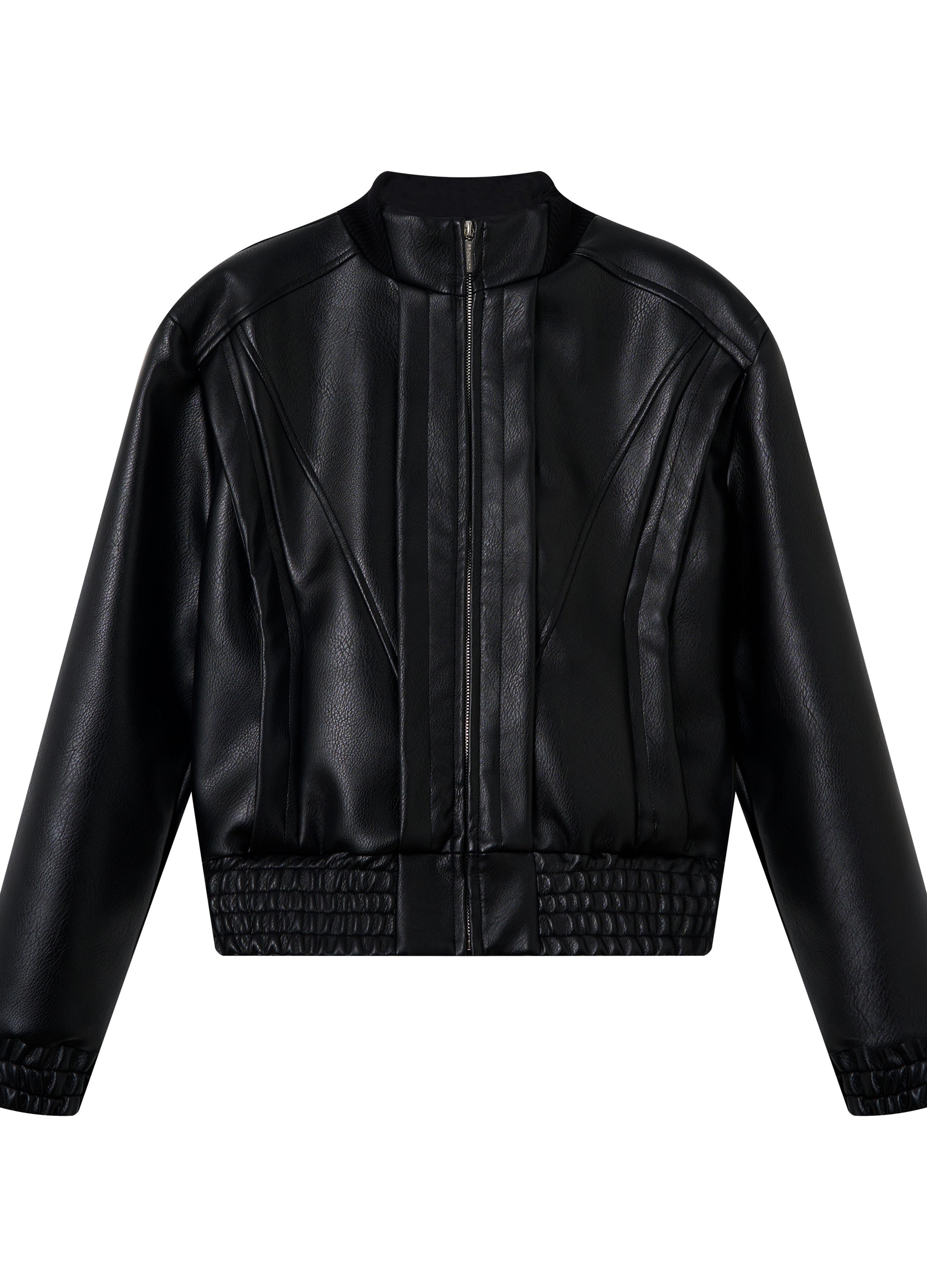 GIACCA BIKER IN PELLE DECOSTRUITA 25FW