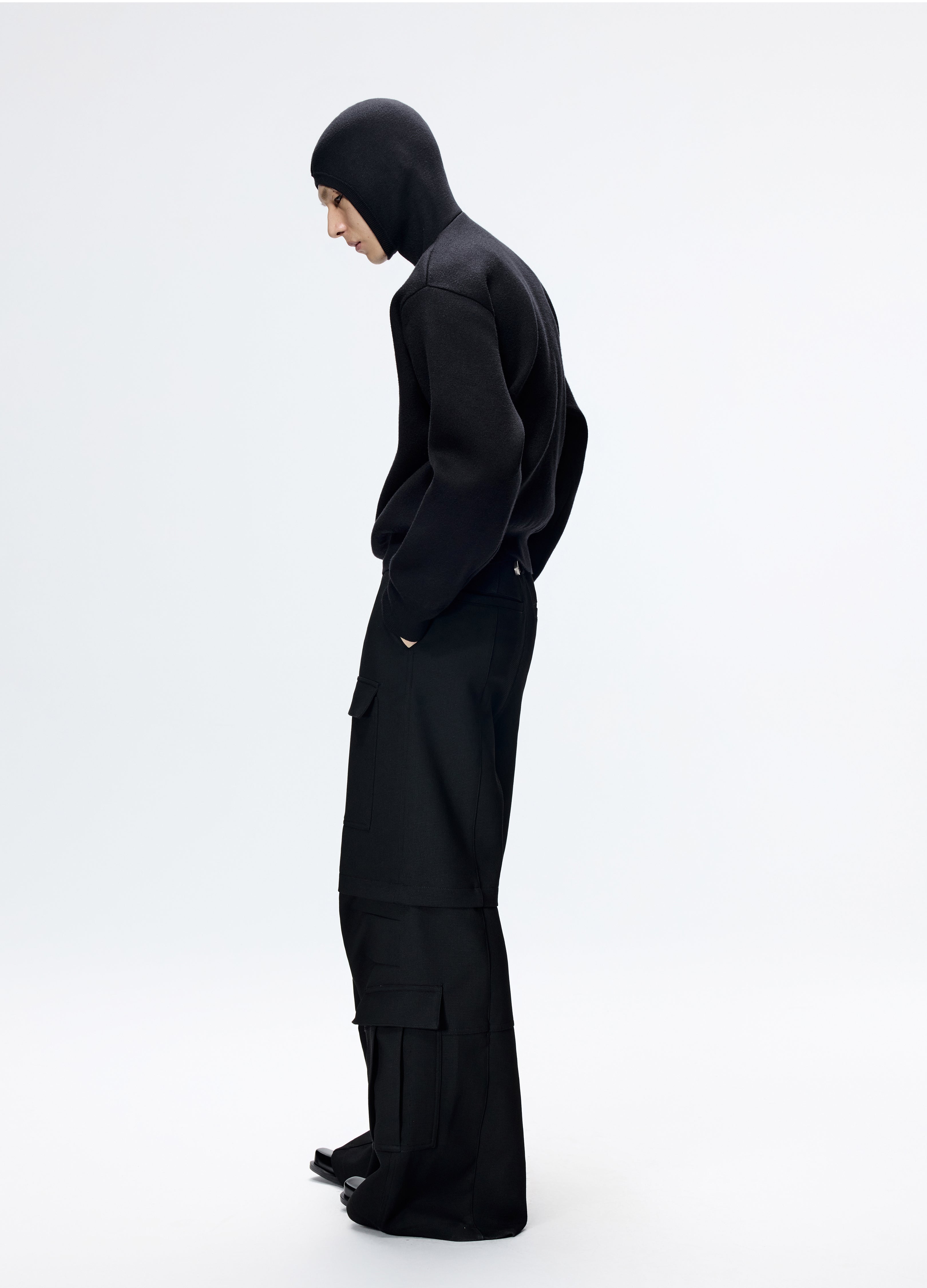 25FW CROPPED HEAVY KNIT SWEATER