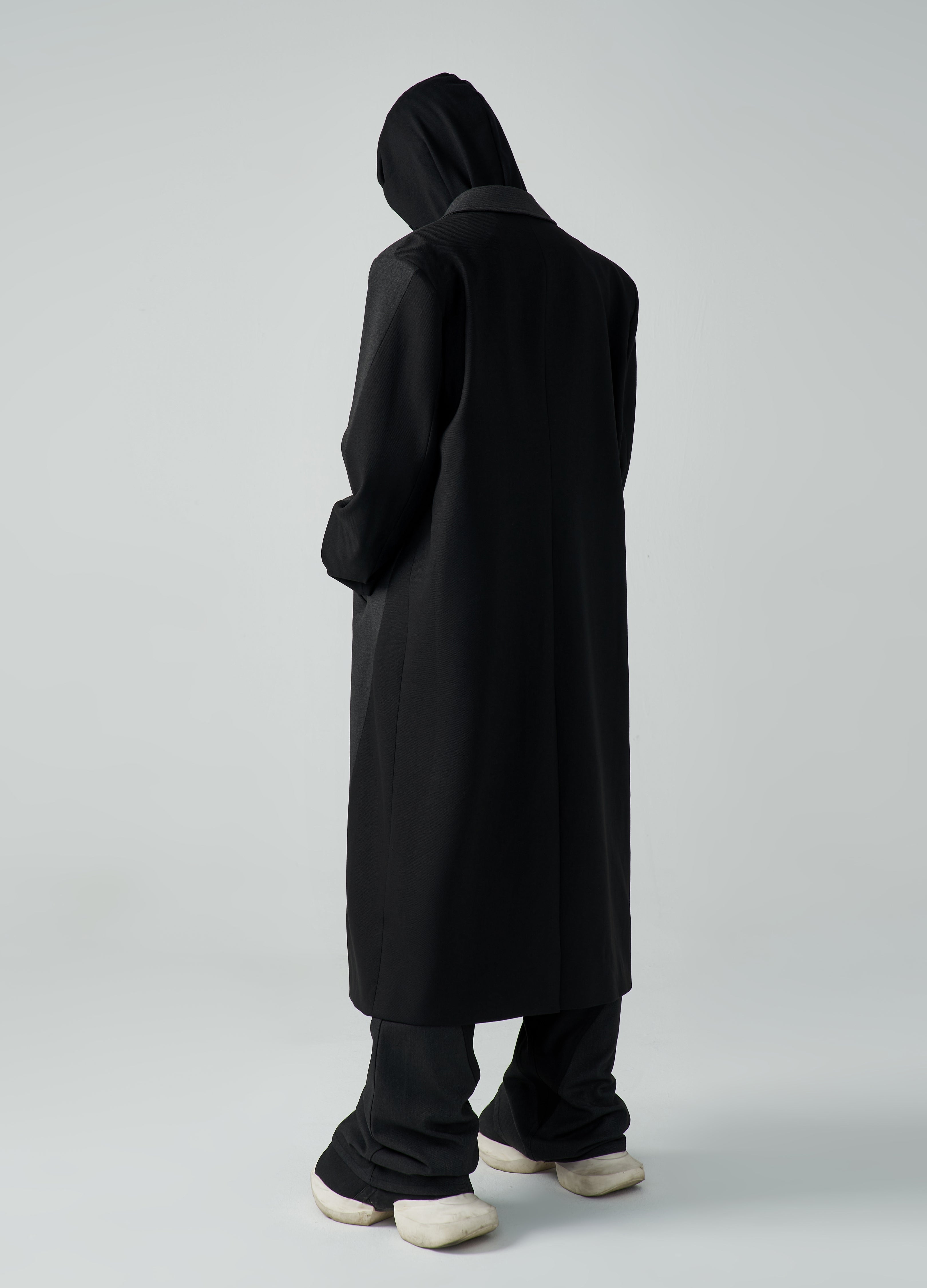 Cappotto in lana con giunture 23FW