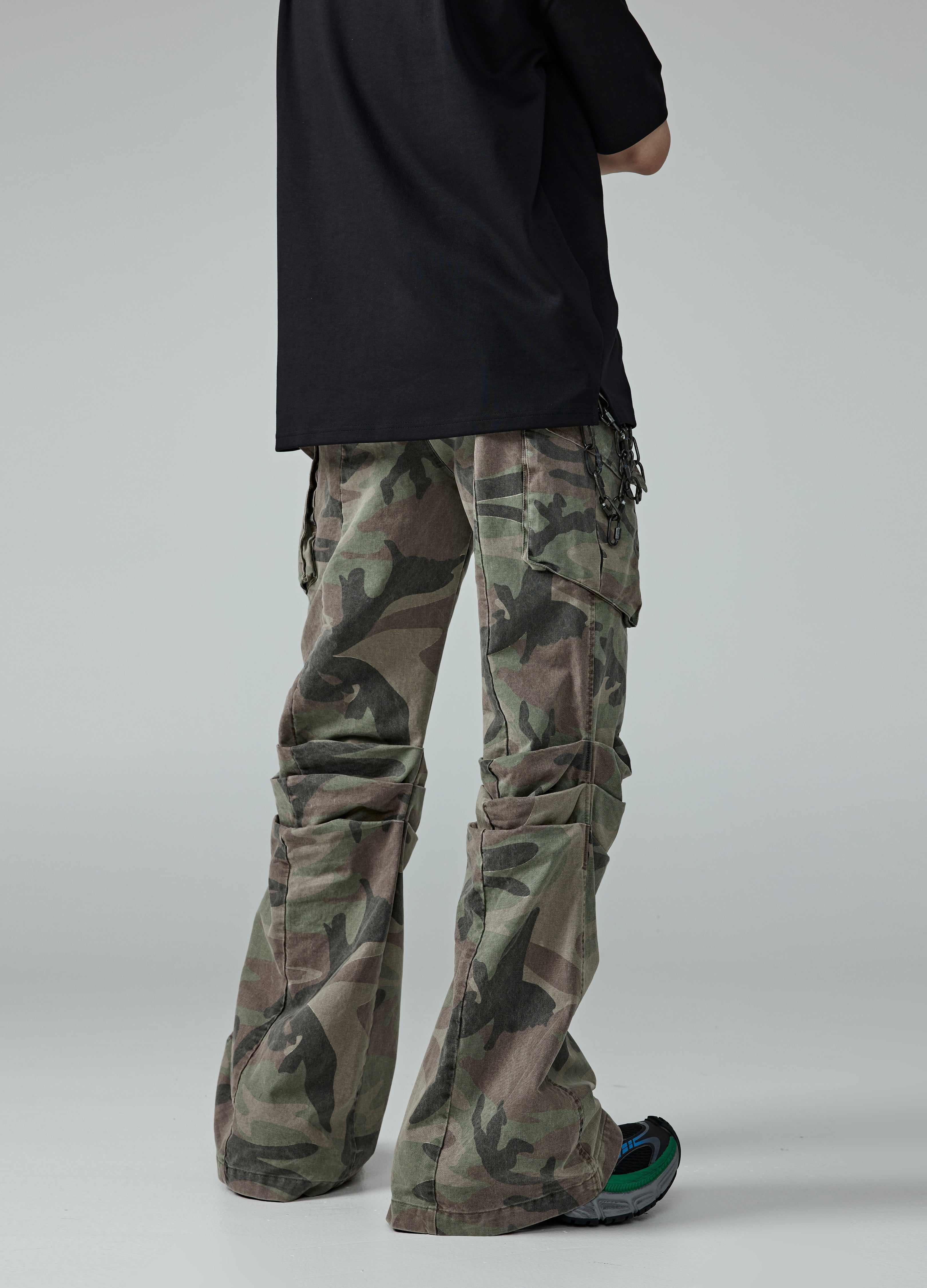 24SS Camouflage Machete-Cut Pants