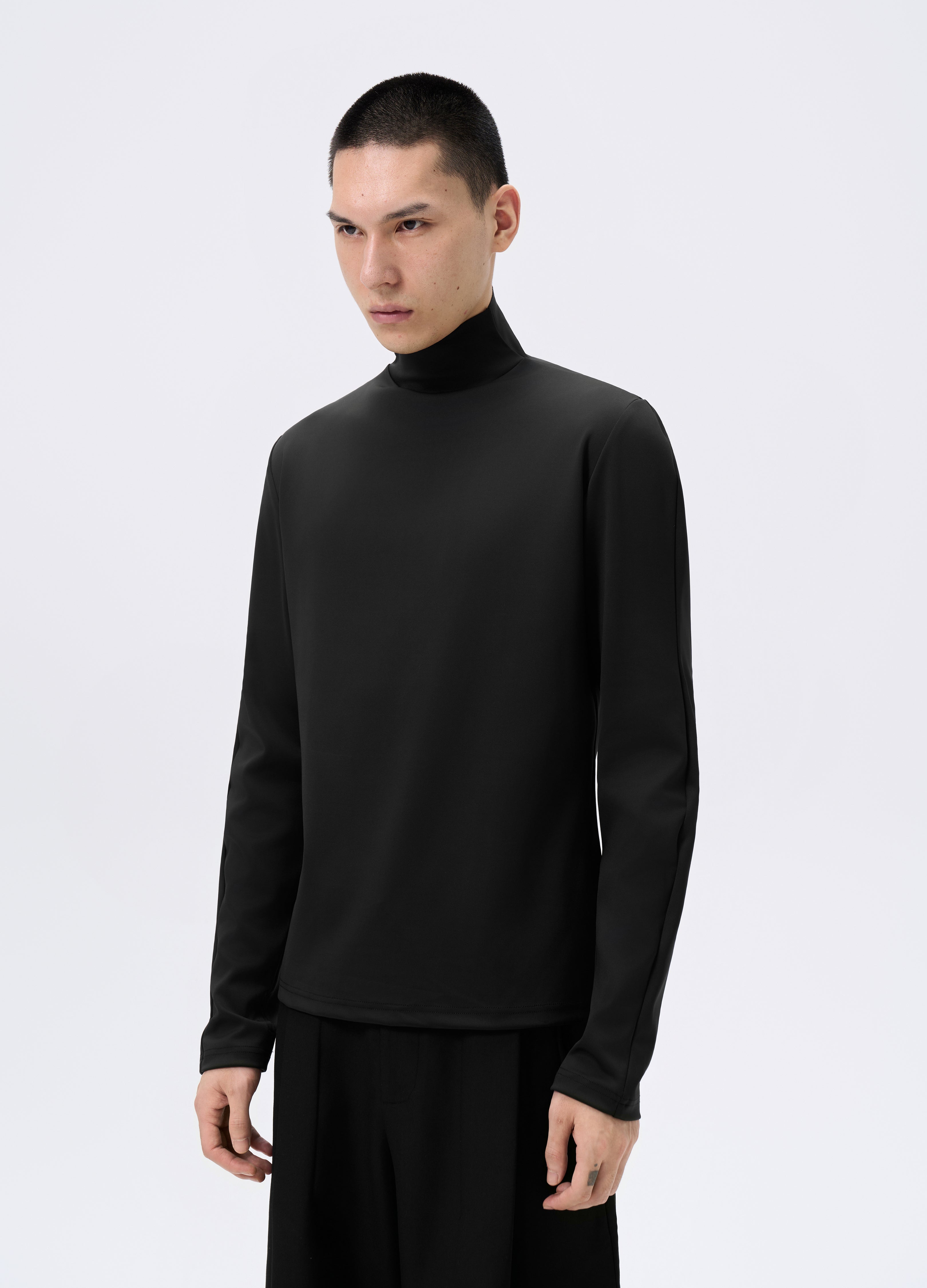 T-shirt aderente a collo alto 25FW