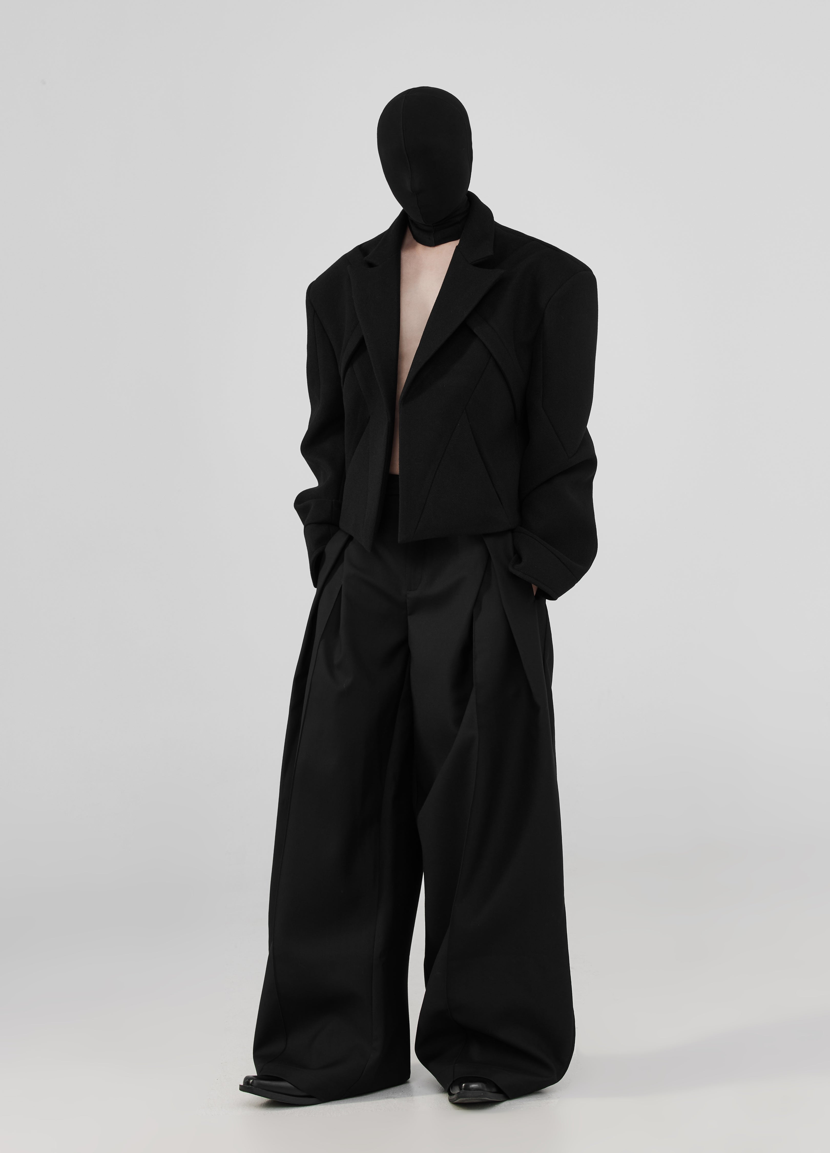 Pantaloni plissettati 3D 24FW