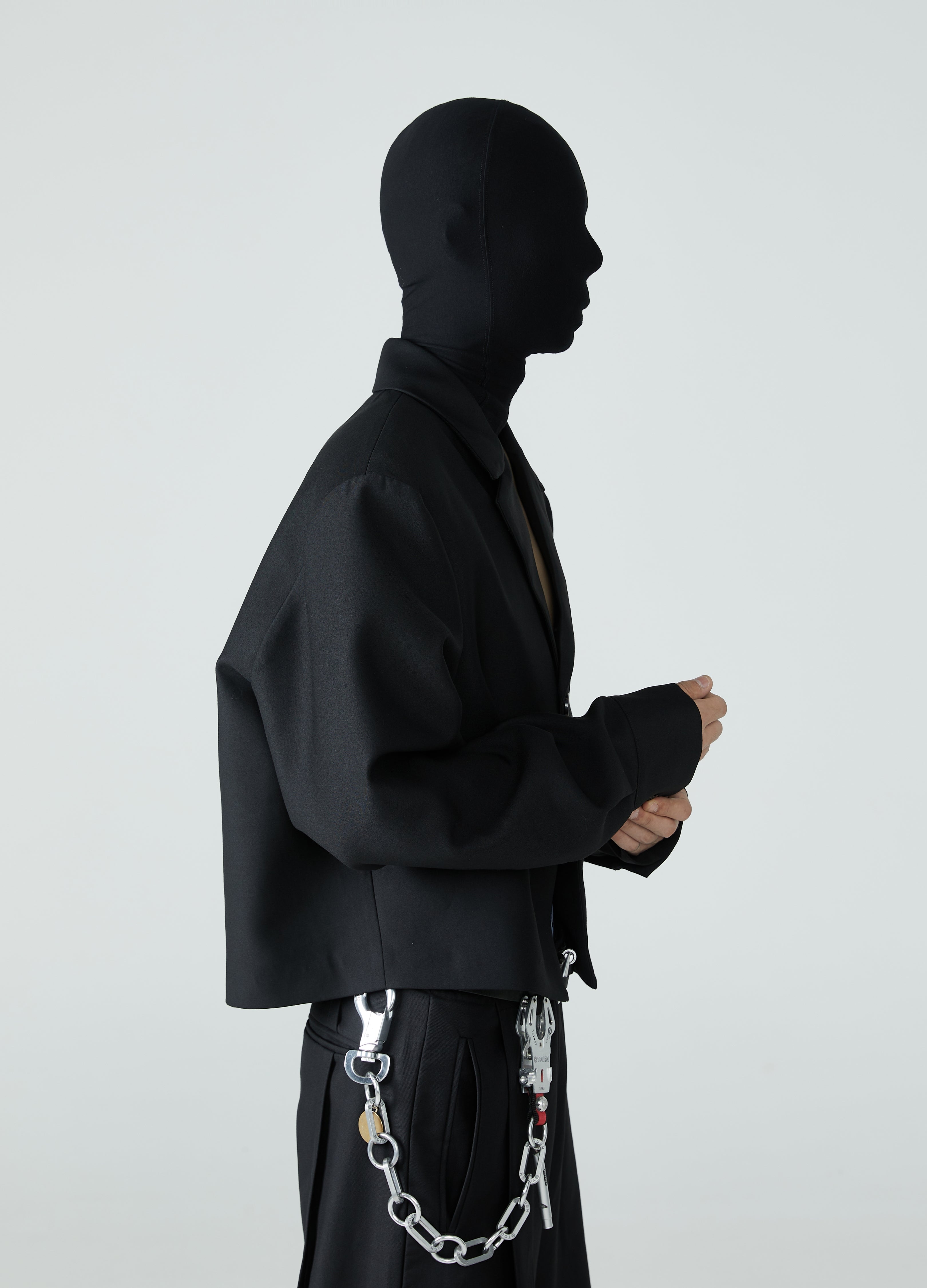 Giacca da abito ampia 23FW Noir Classique