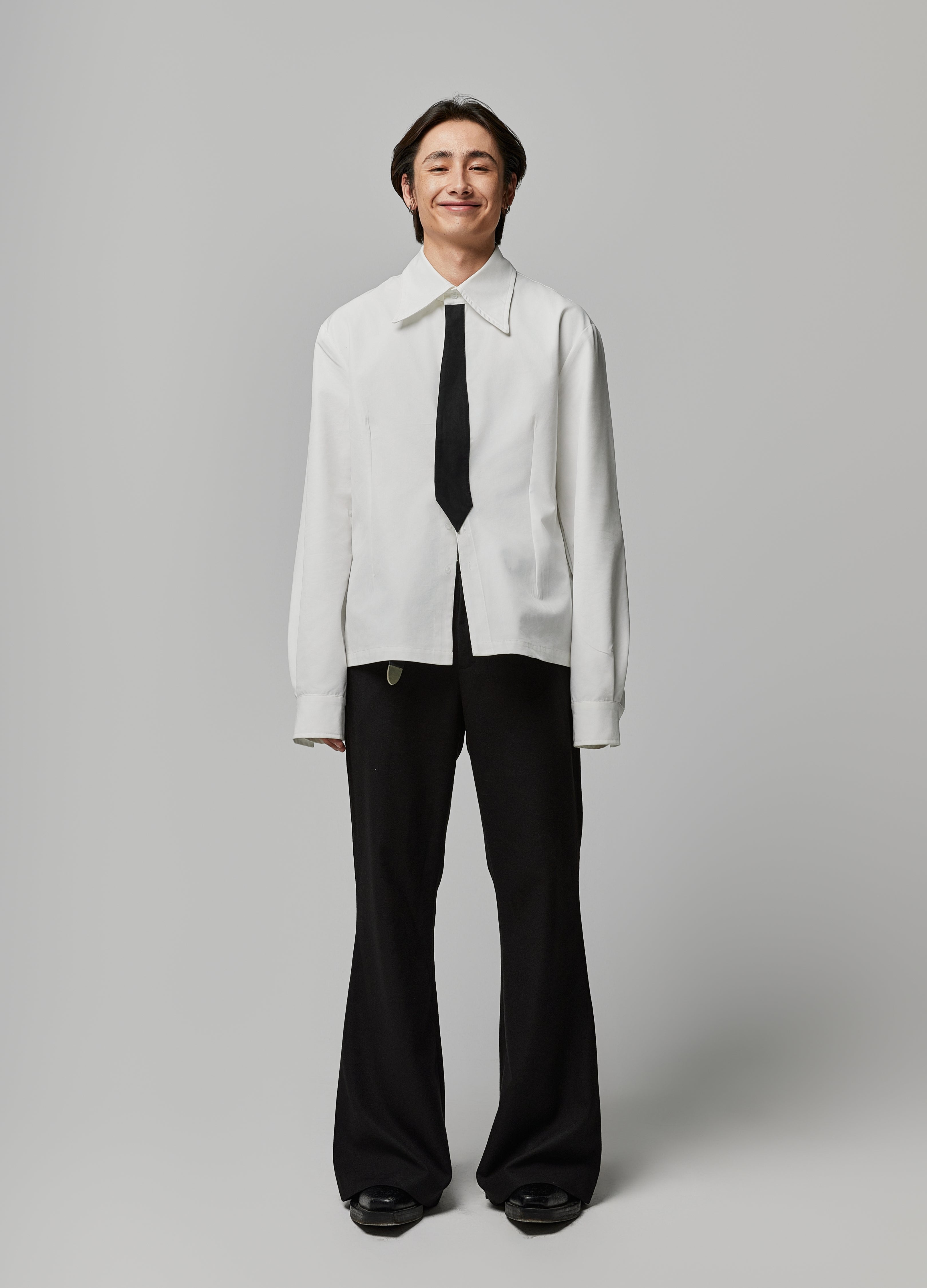 Camicia con cravatta larga 24SS OS