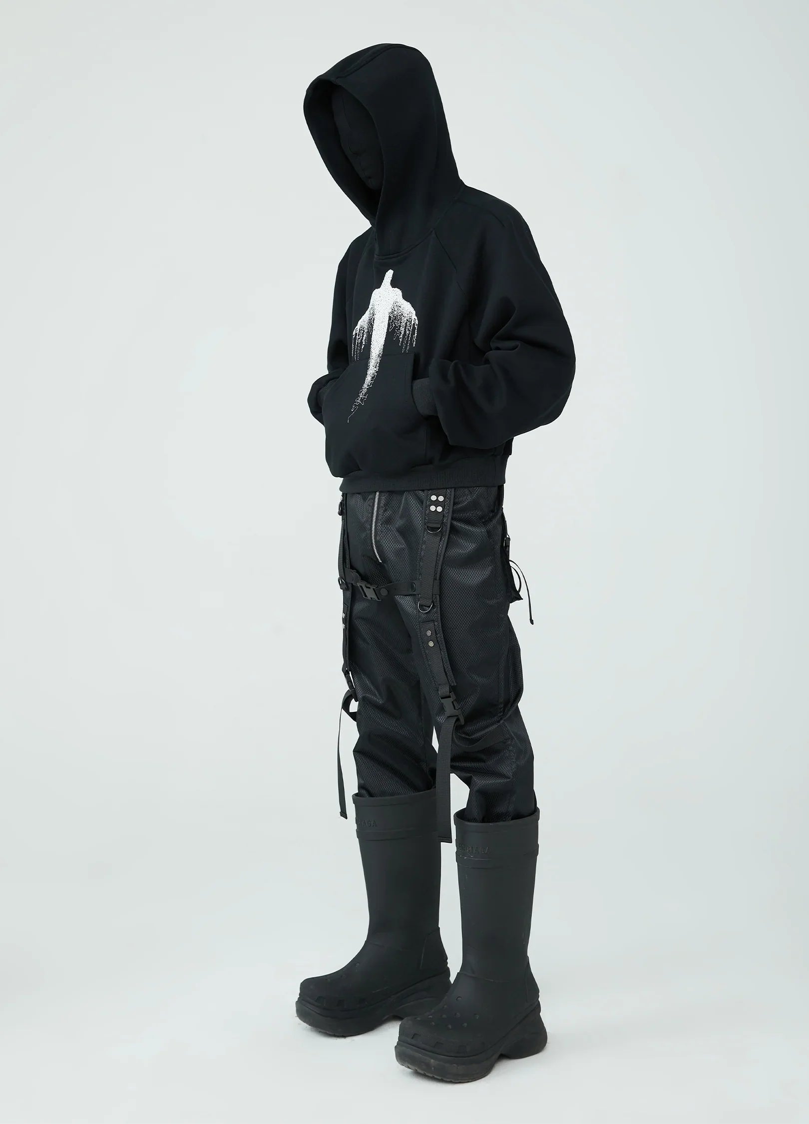 Felpa con cappuccio corta Ethereal Guardian 23SS