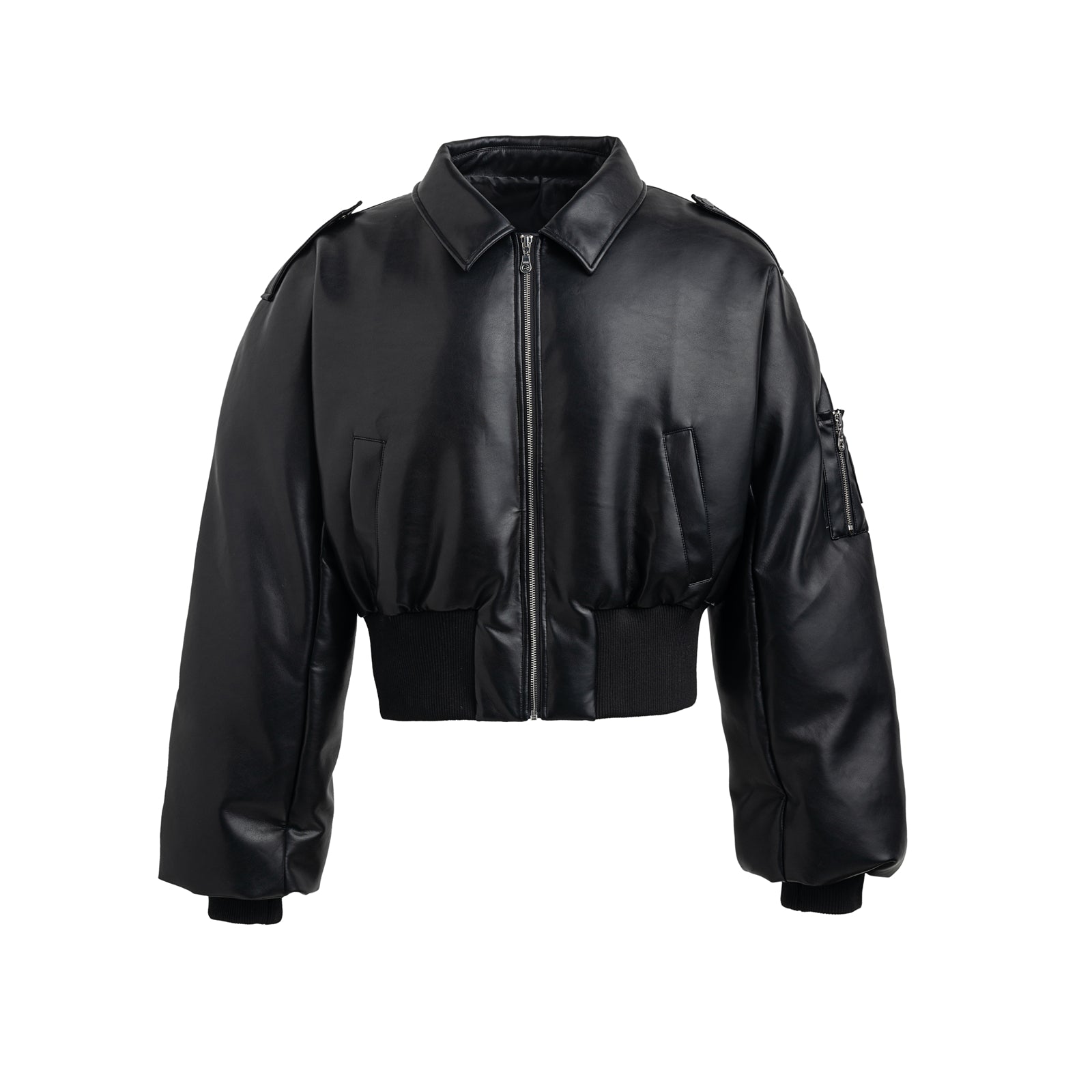 23FW Guardian PU Leather Down Jacket
