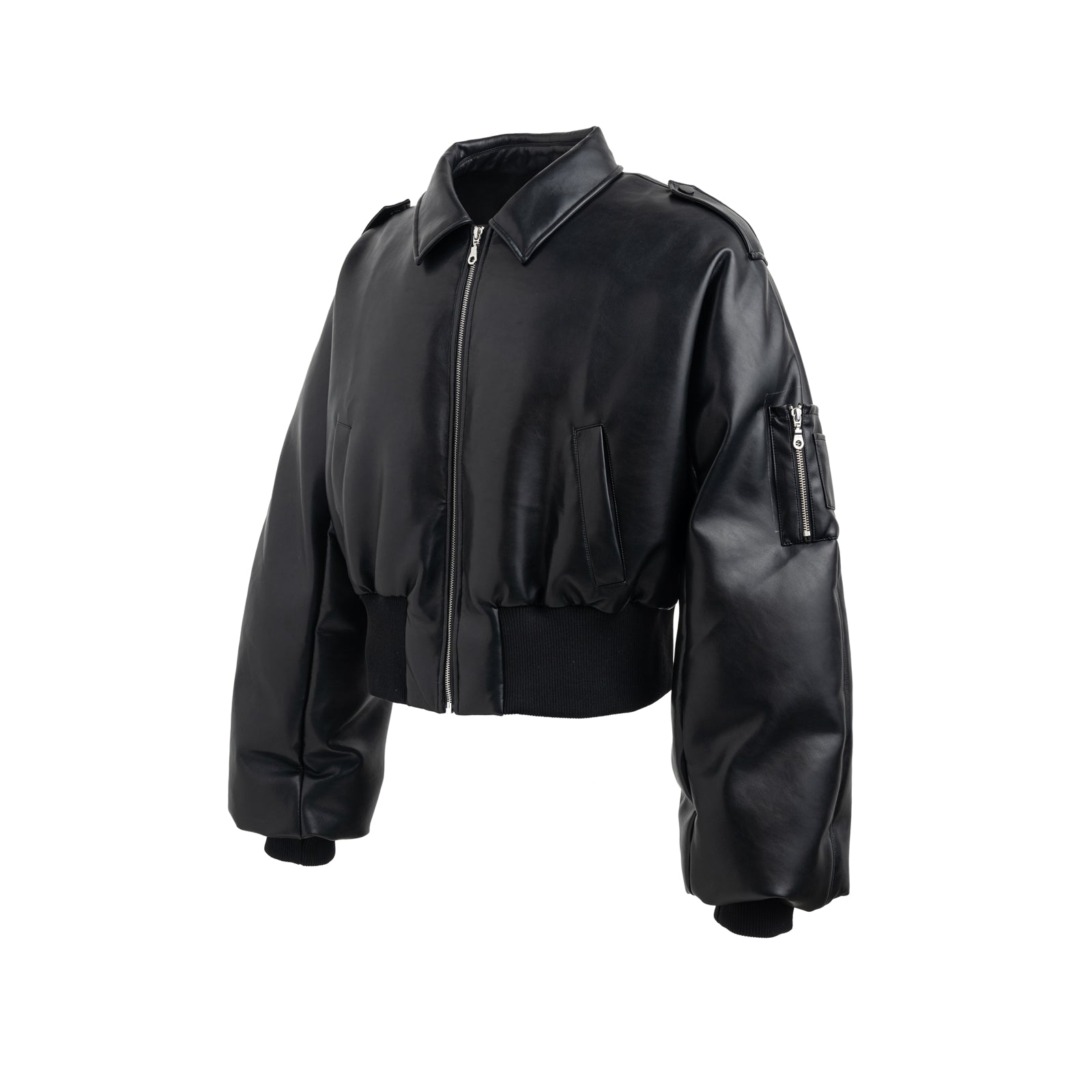 23FW Guardian PU Leather Down Jacket