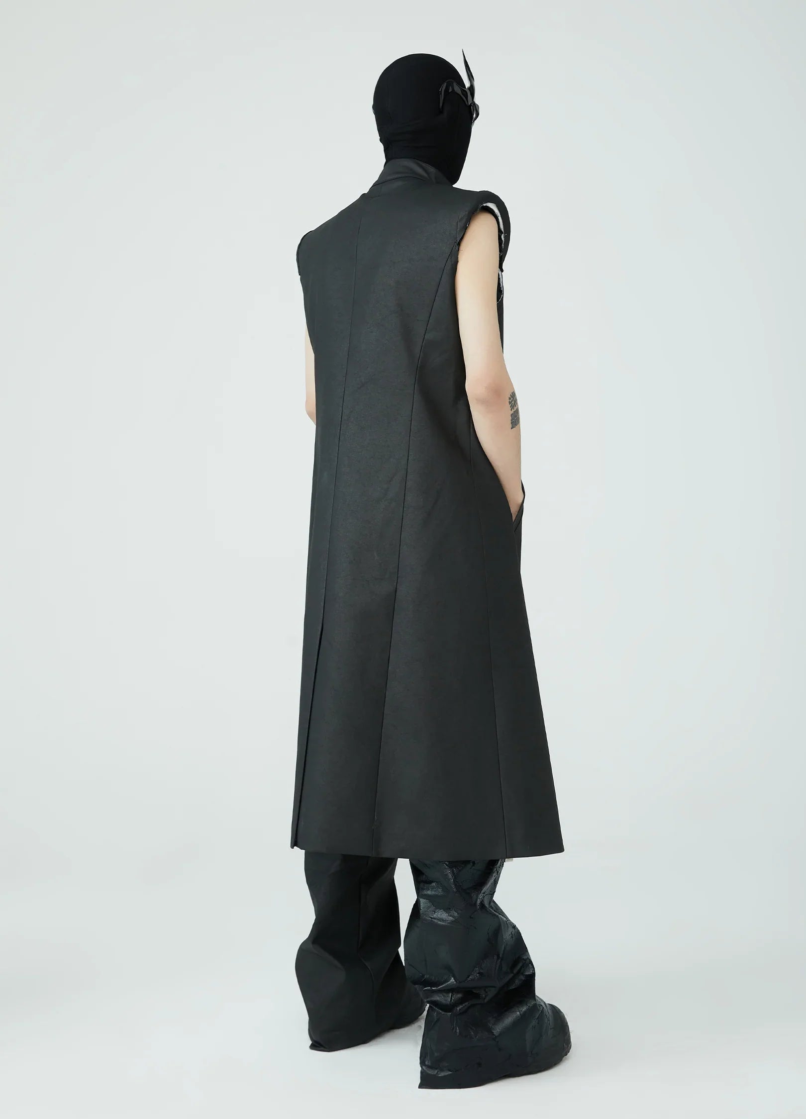 Cappotto cerato Fortress nero 23SS