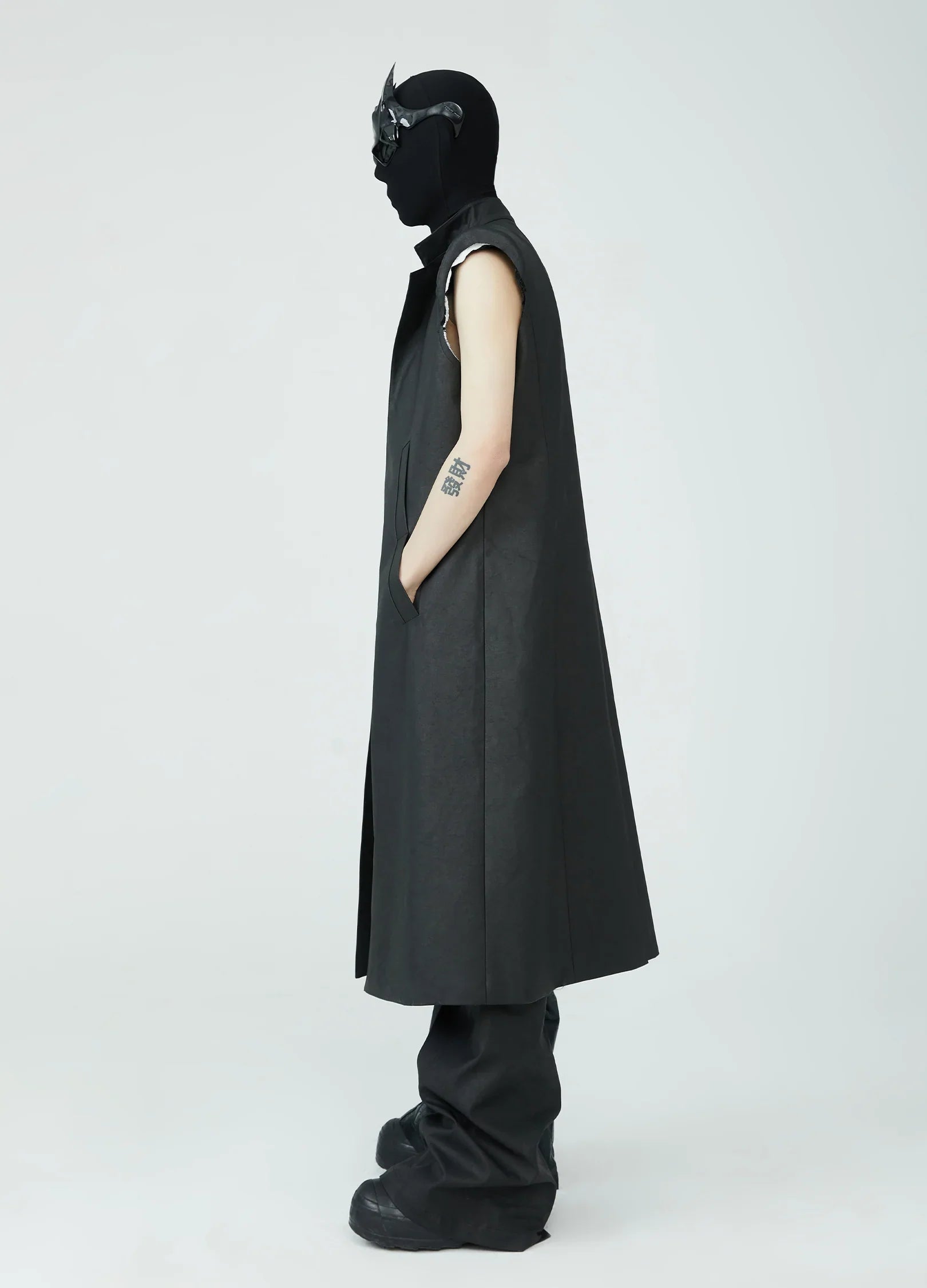 Cappotto cerato Fortress nero 23SS