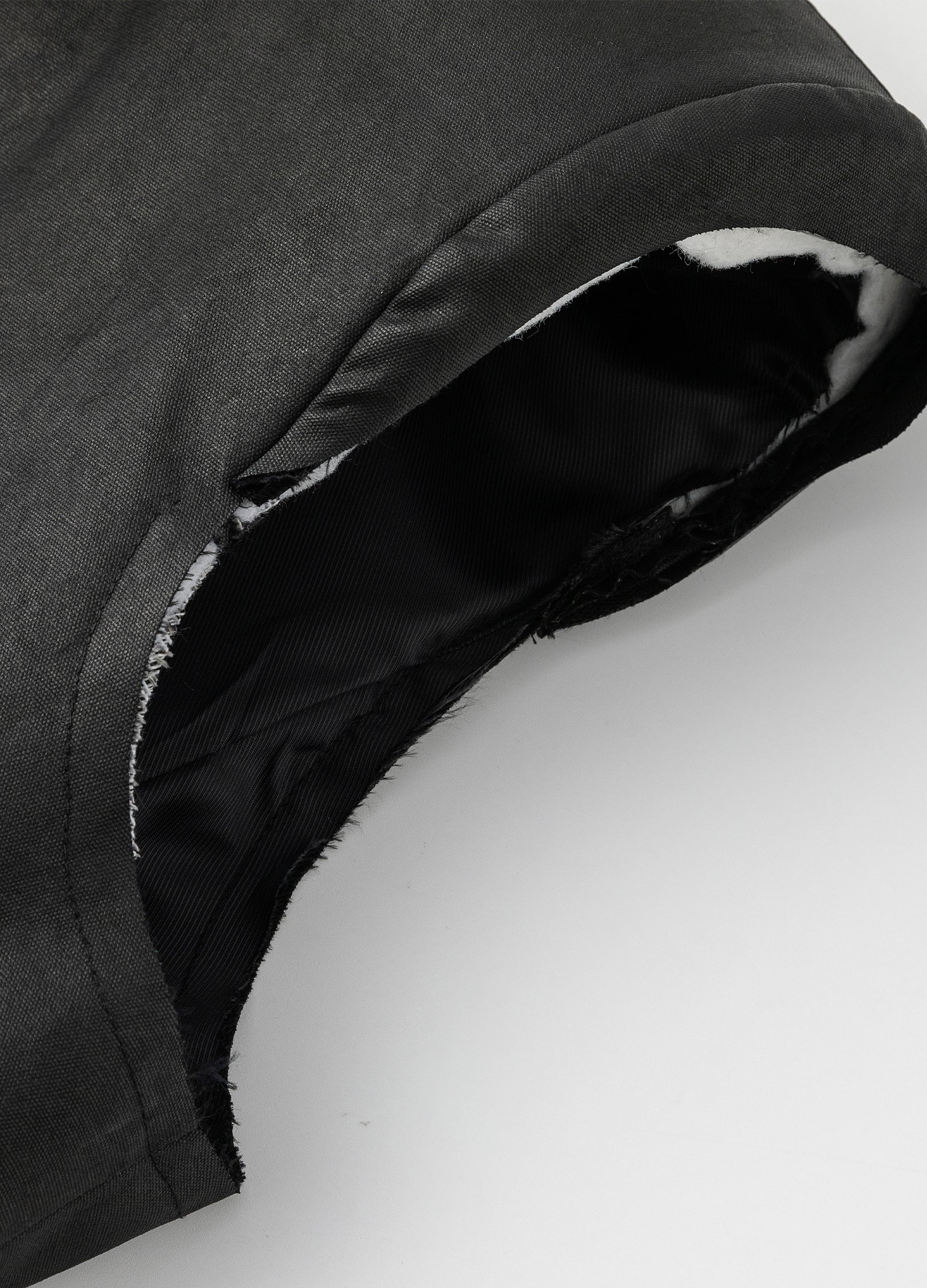 Cappotto cerato Fortress nero 23SS