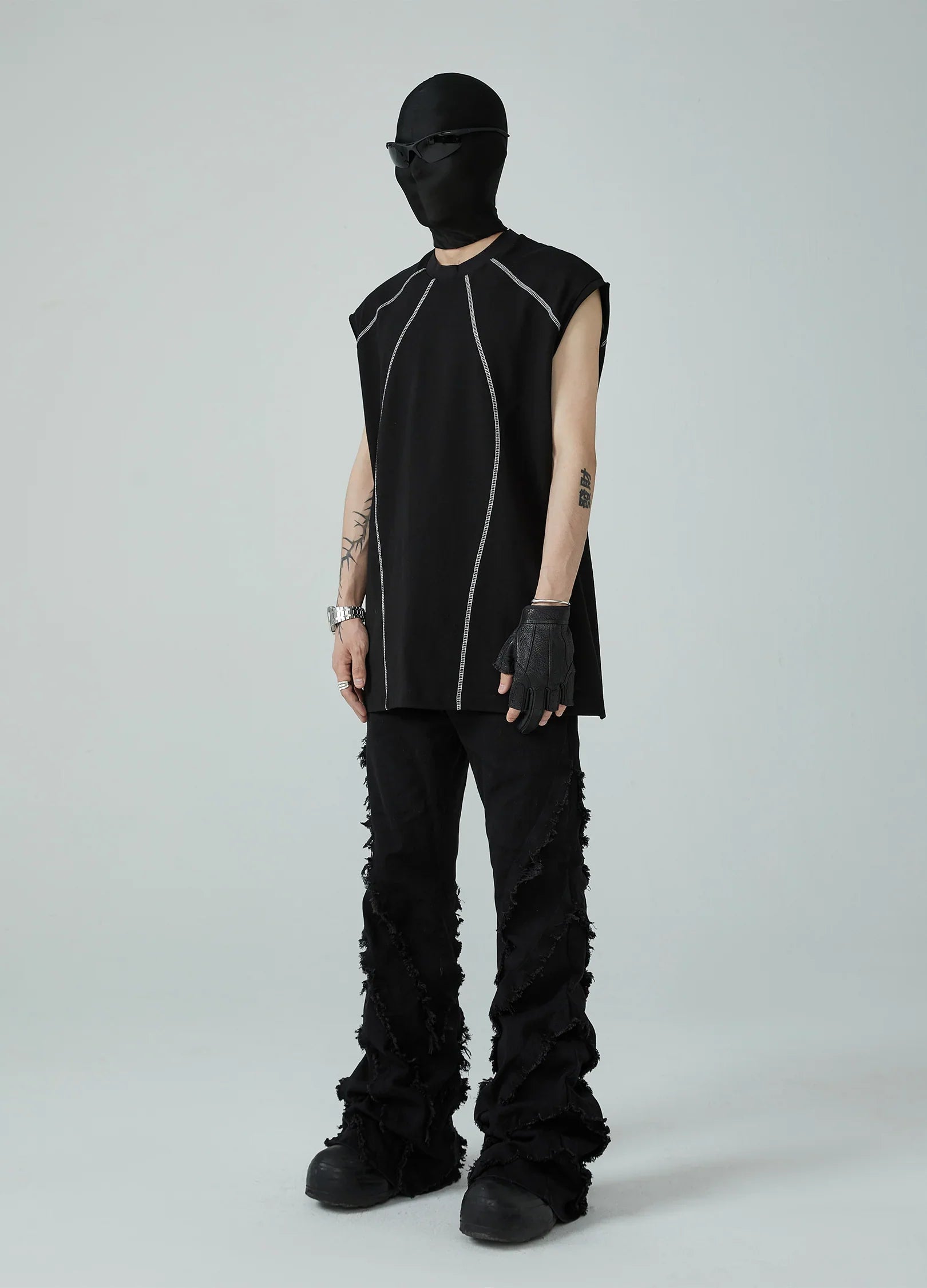 Denim svasato effetto vissuto 22SS Noir