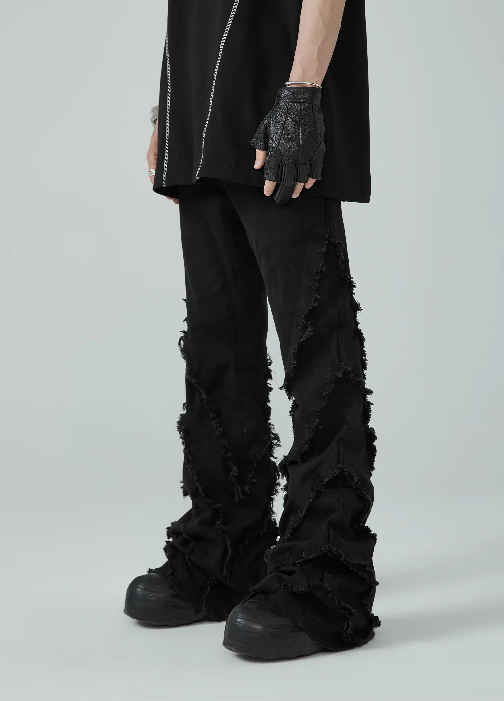 Denim svasato effetto vissuto 22SS Noir