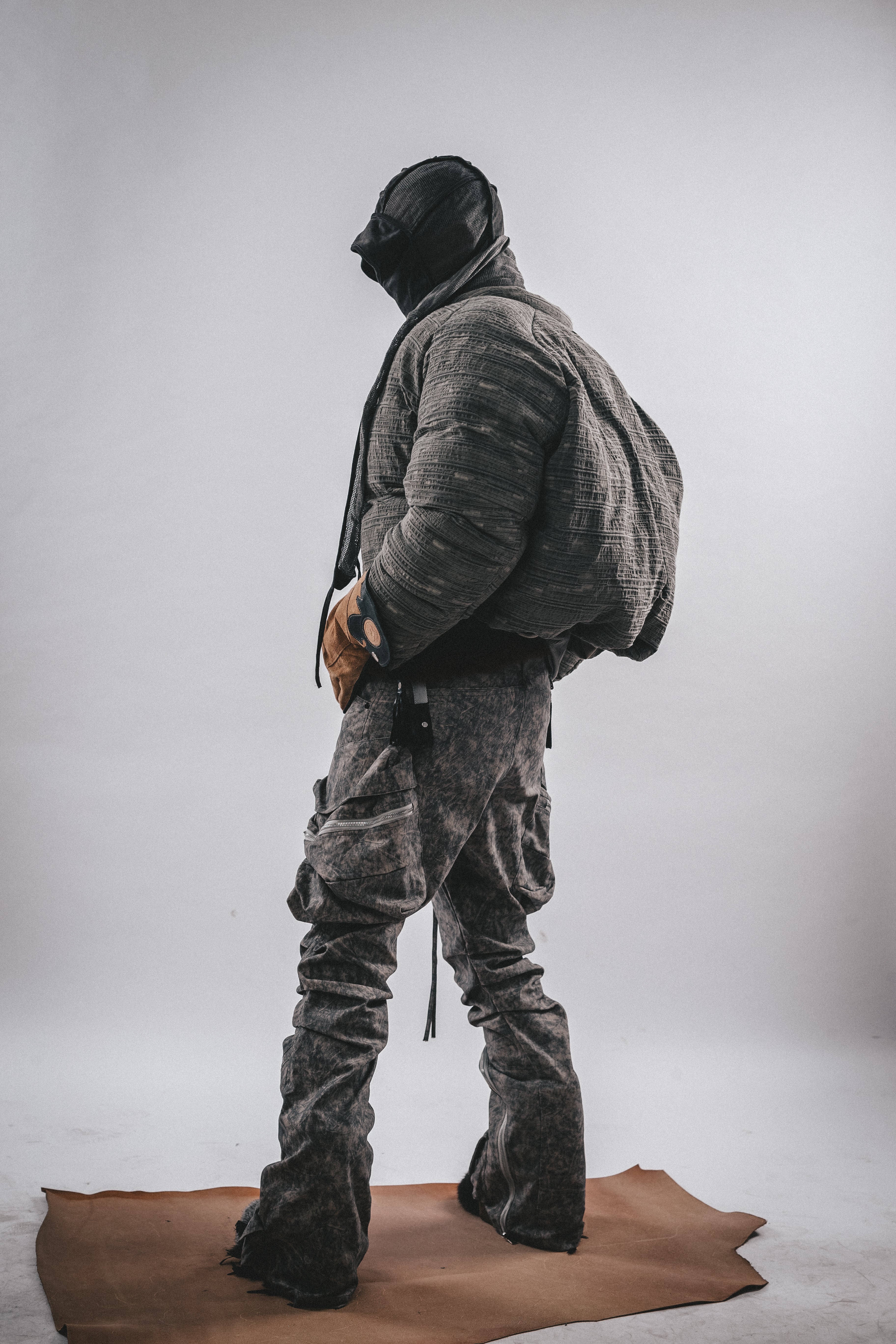 Giacca imbottita con texture Wasteland DRKLEI