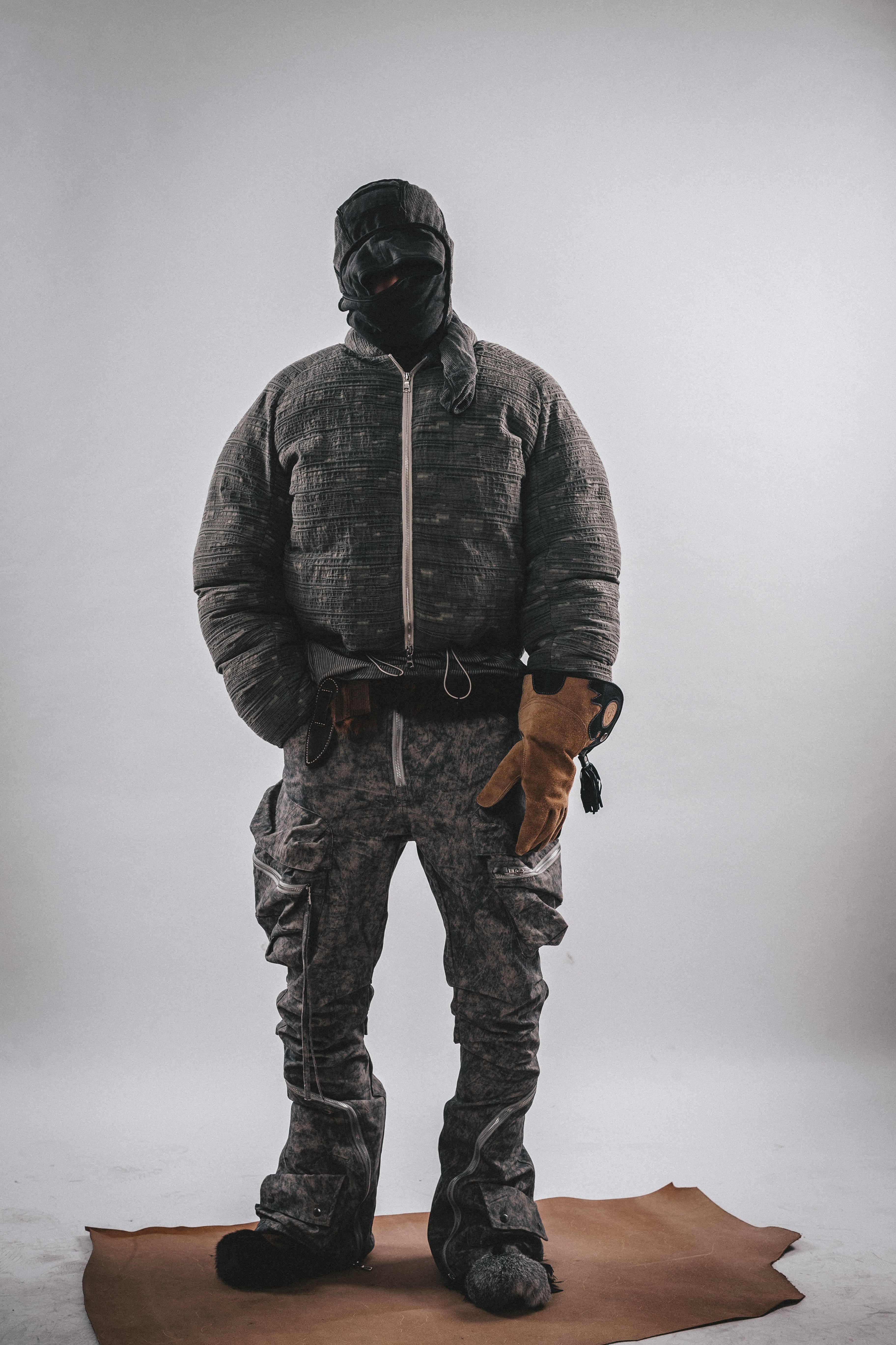 Giacca imbottita con texture Wasteland DRKLEI