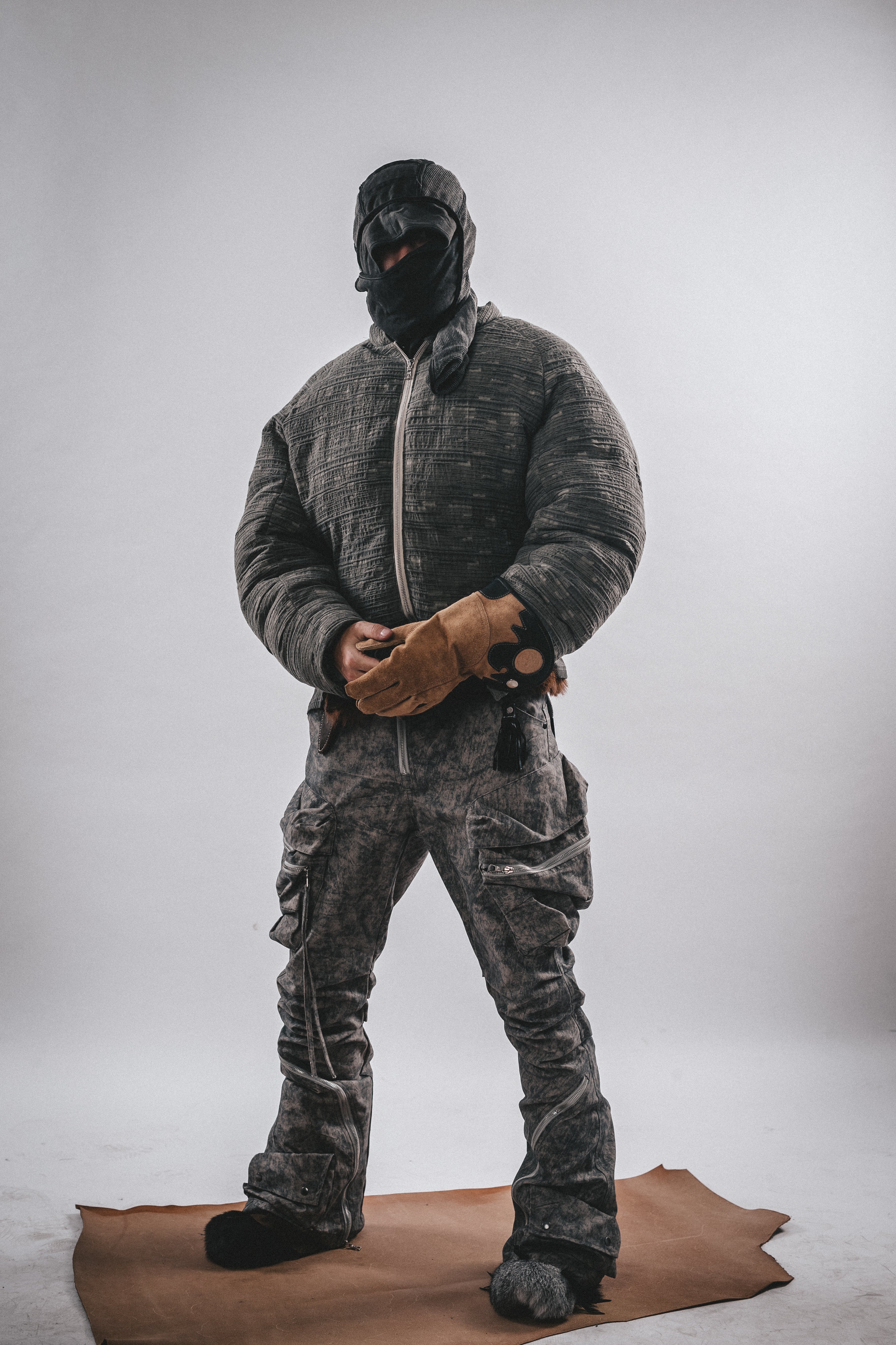 Giacca imbottita con texture Wasteland DRKLEI