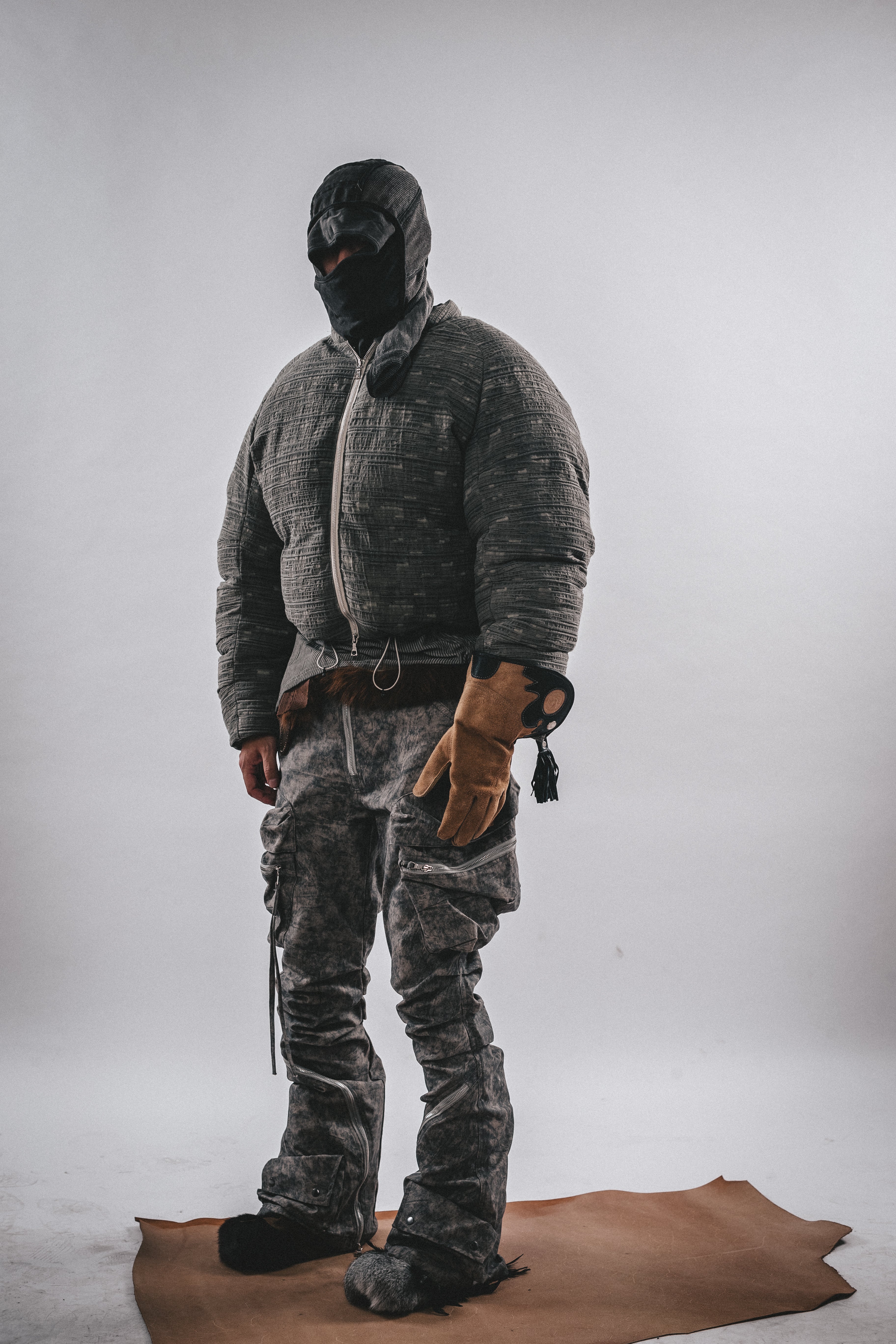 Giacca imbottita con texture Wasteland DRKLEI