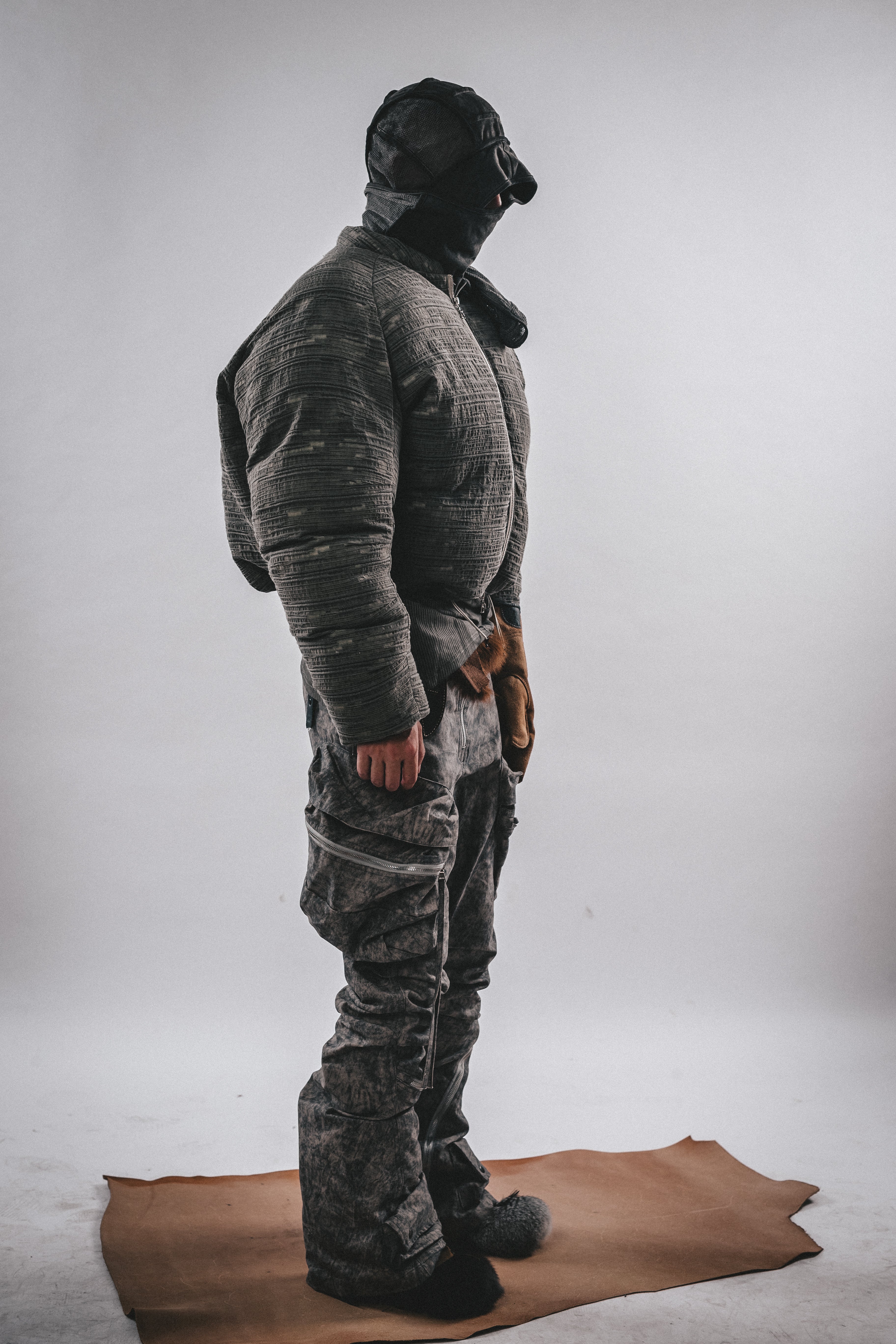 Giacca imbottita con texture Wasteland DRKLEI