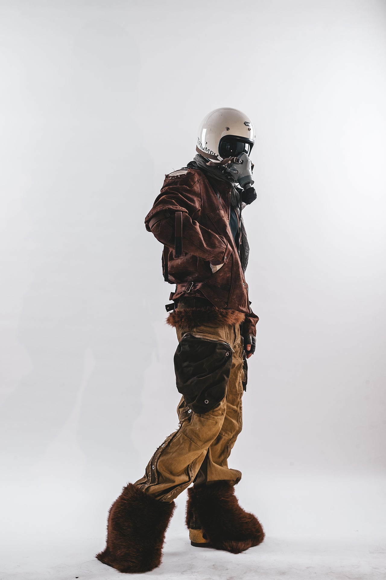 PANTALONI ORION CON BORDO CONSUMATO DRKLEI