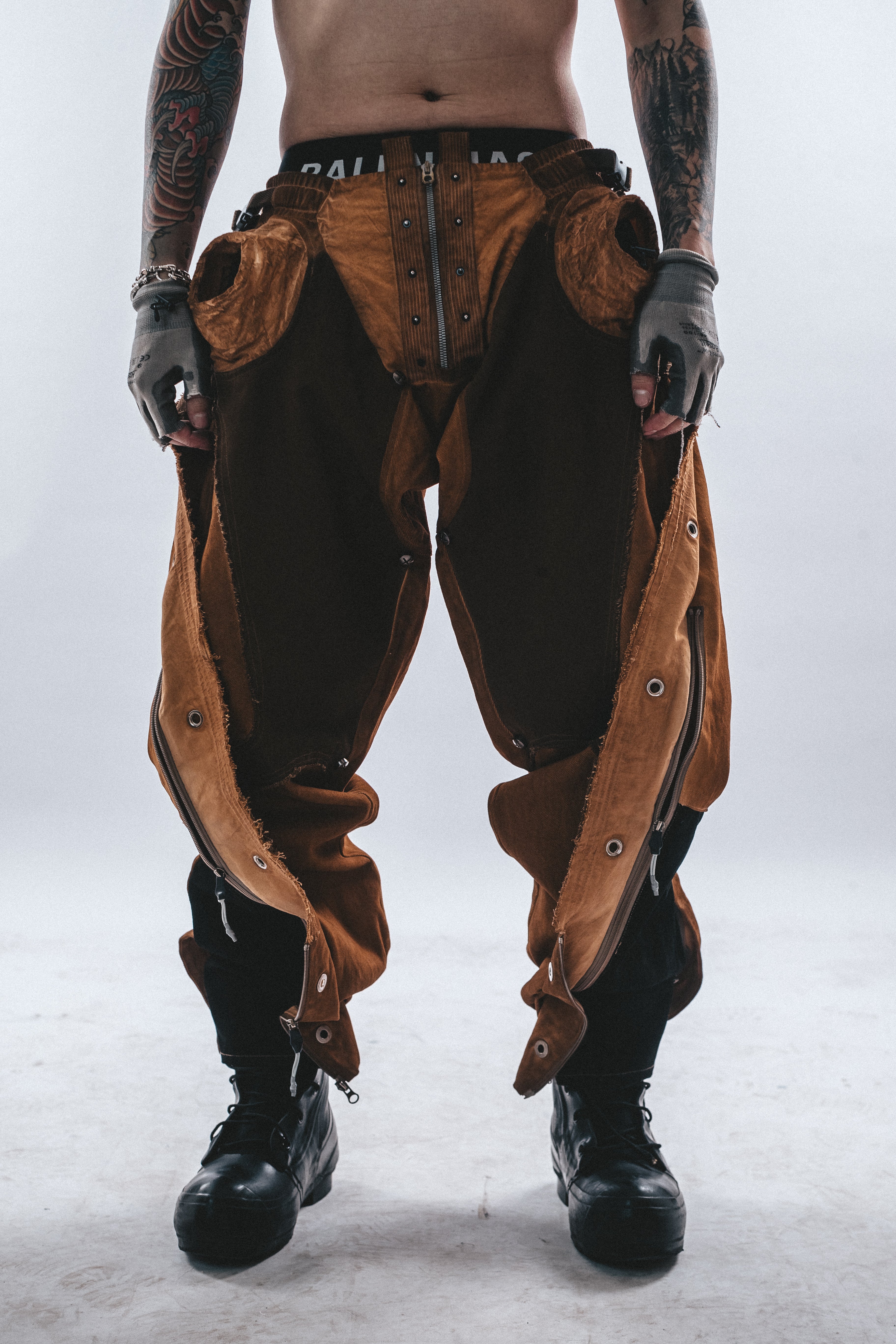 DRKLEI MULTI-ZIP LUMBER CARGO PANTS