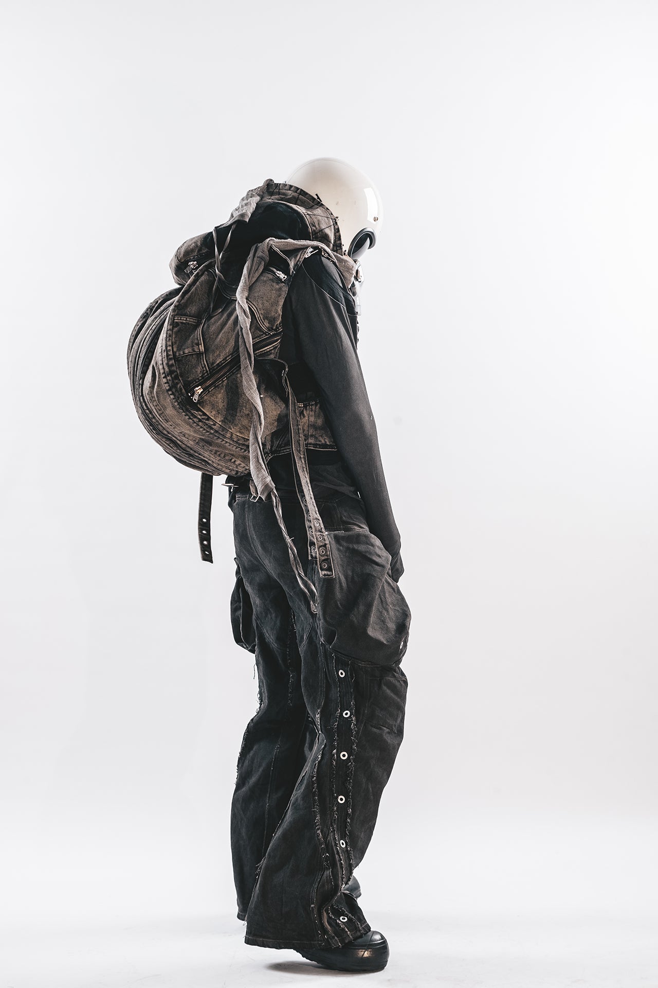 PANTALONI ORION CON BORDO CONSUMATO DRKLEI