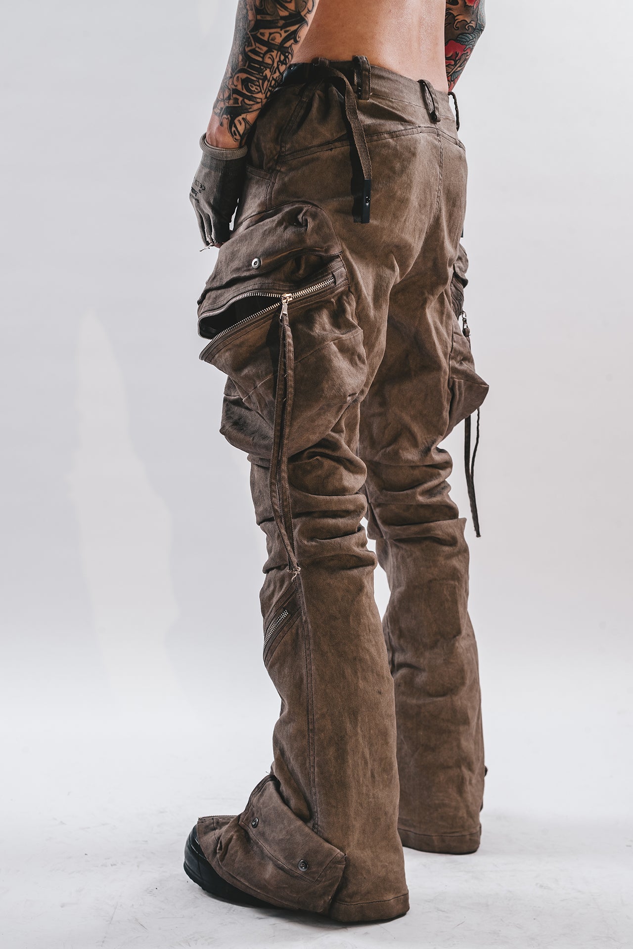 PANTALONI DRKLEI ZIP ARC STACKED