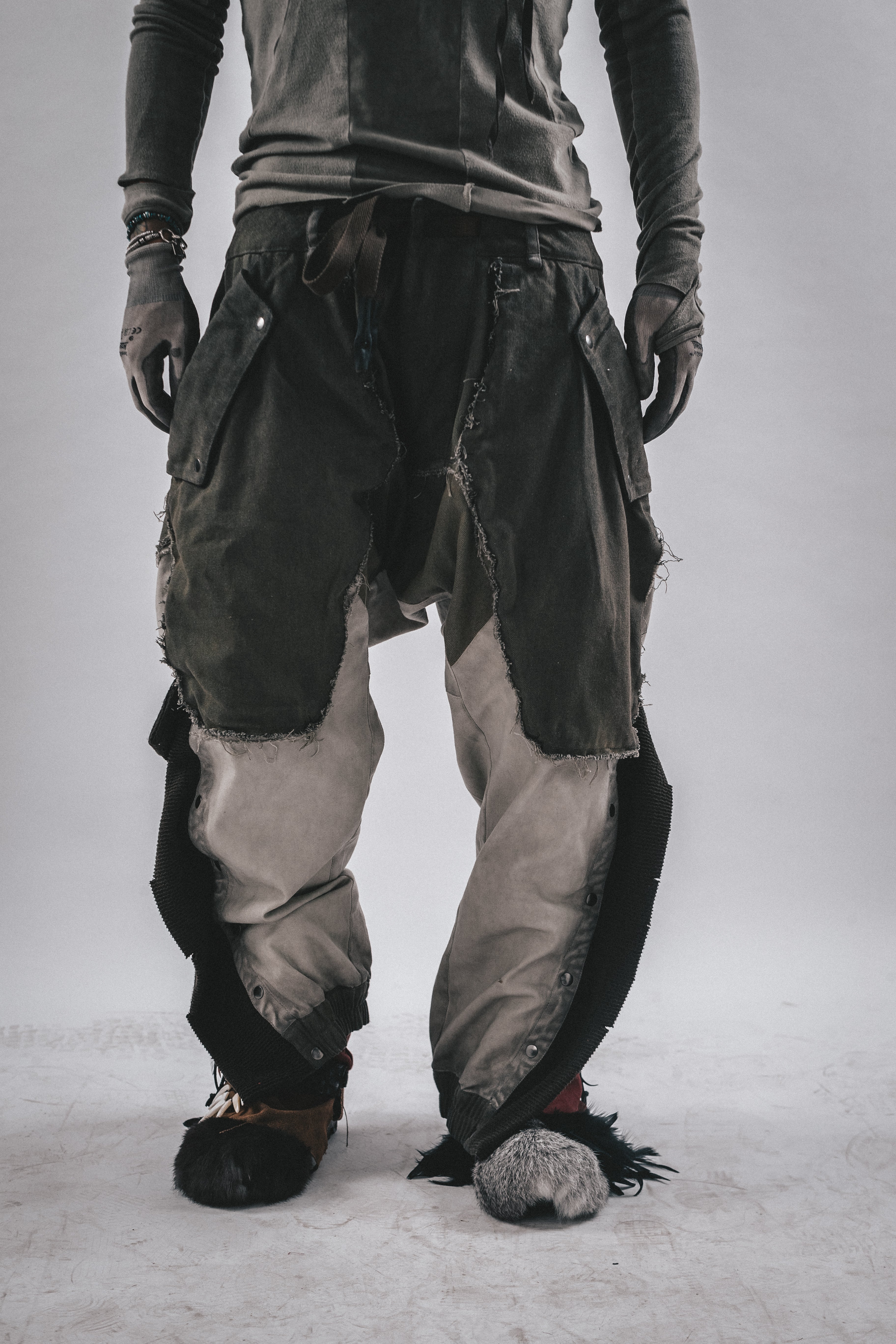 PANTALONI DRKLEI NOMAD WASTELAND PATCHWORK