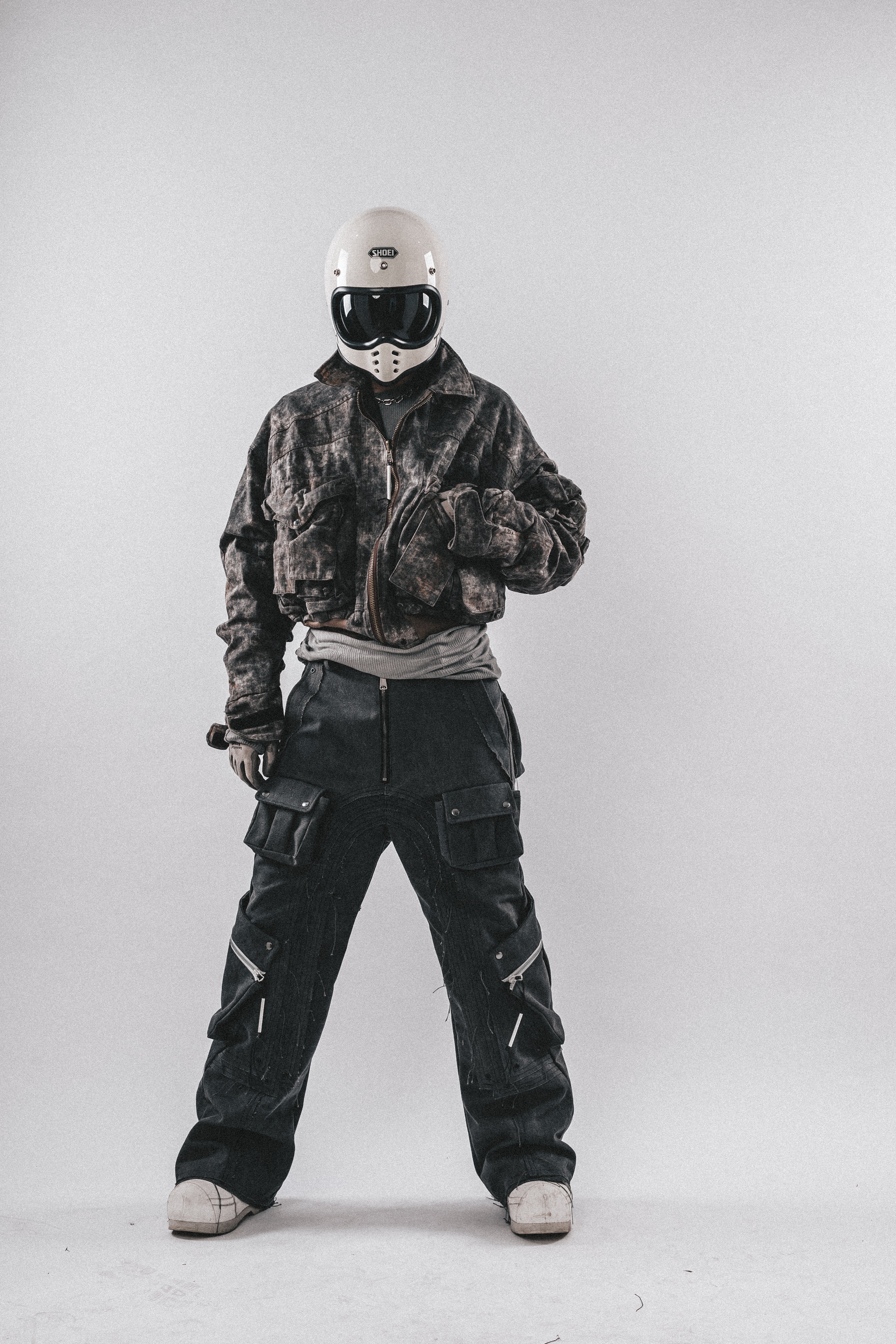 Giacca cargo mimetica sporca