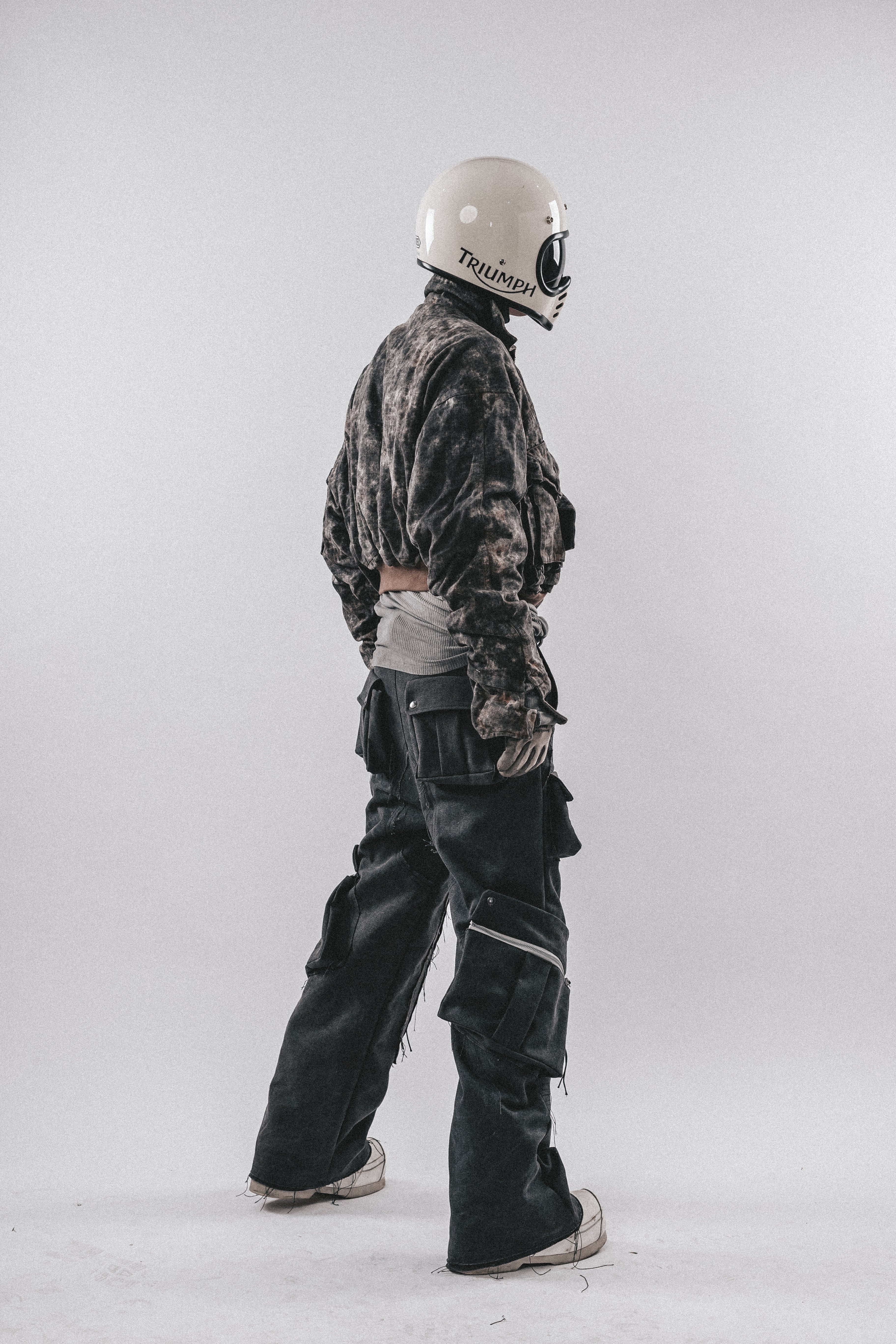 Giacca cargo mimetica sporca