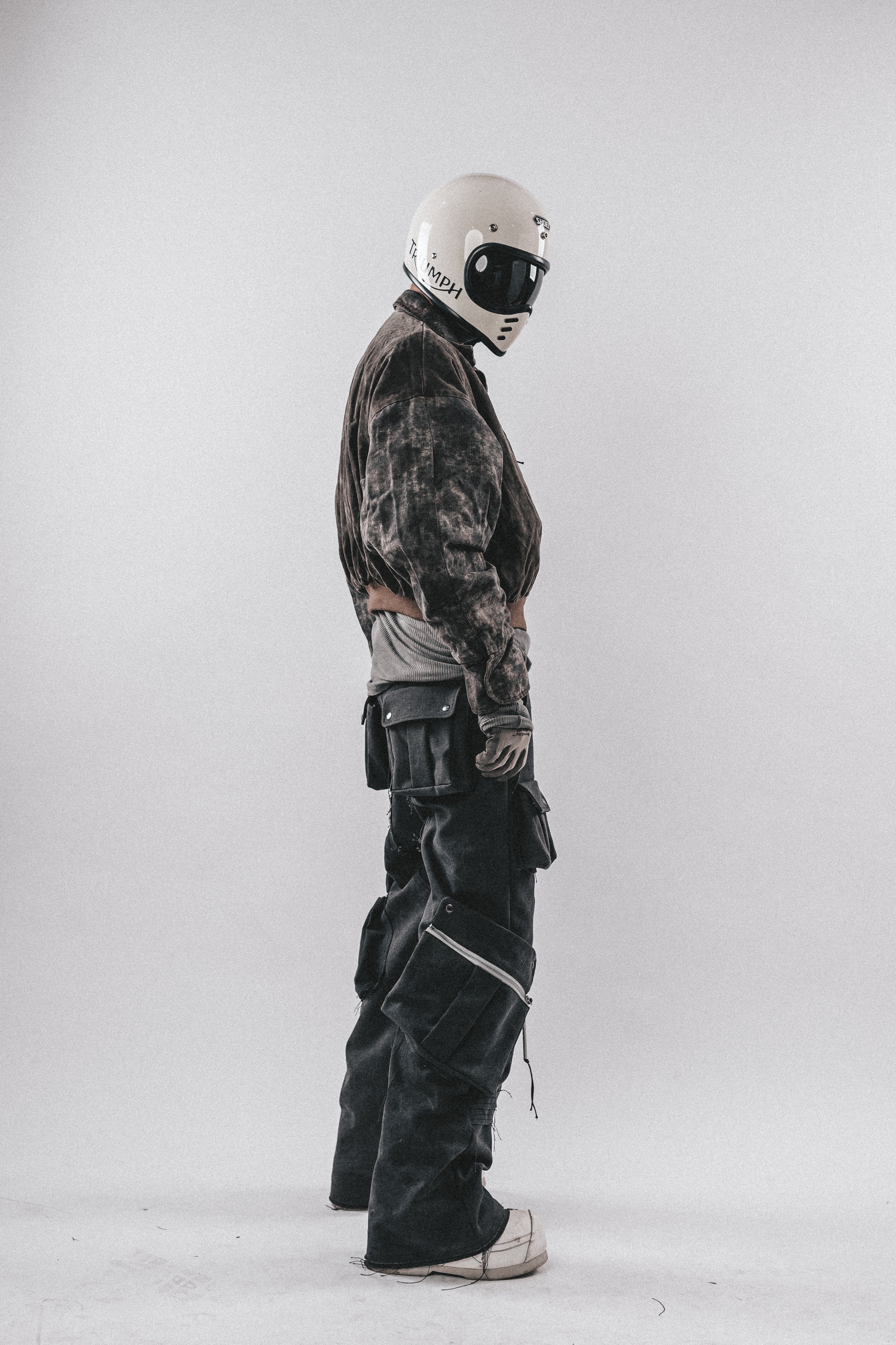 Giacca cargo mimetica sporca