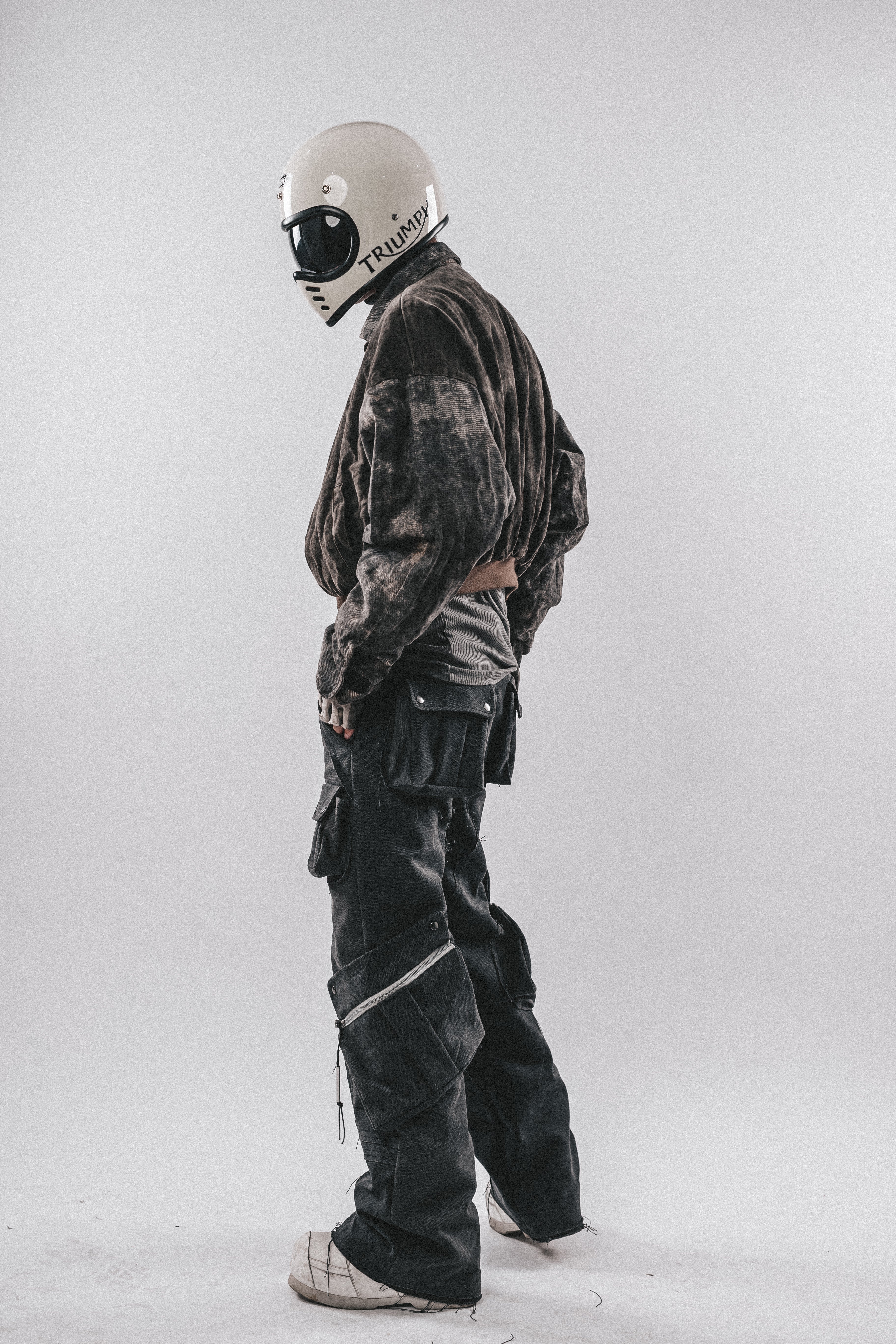 Giacca cargo mimetica sporca