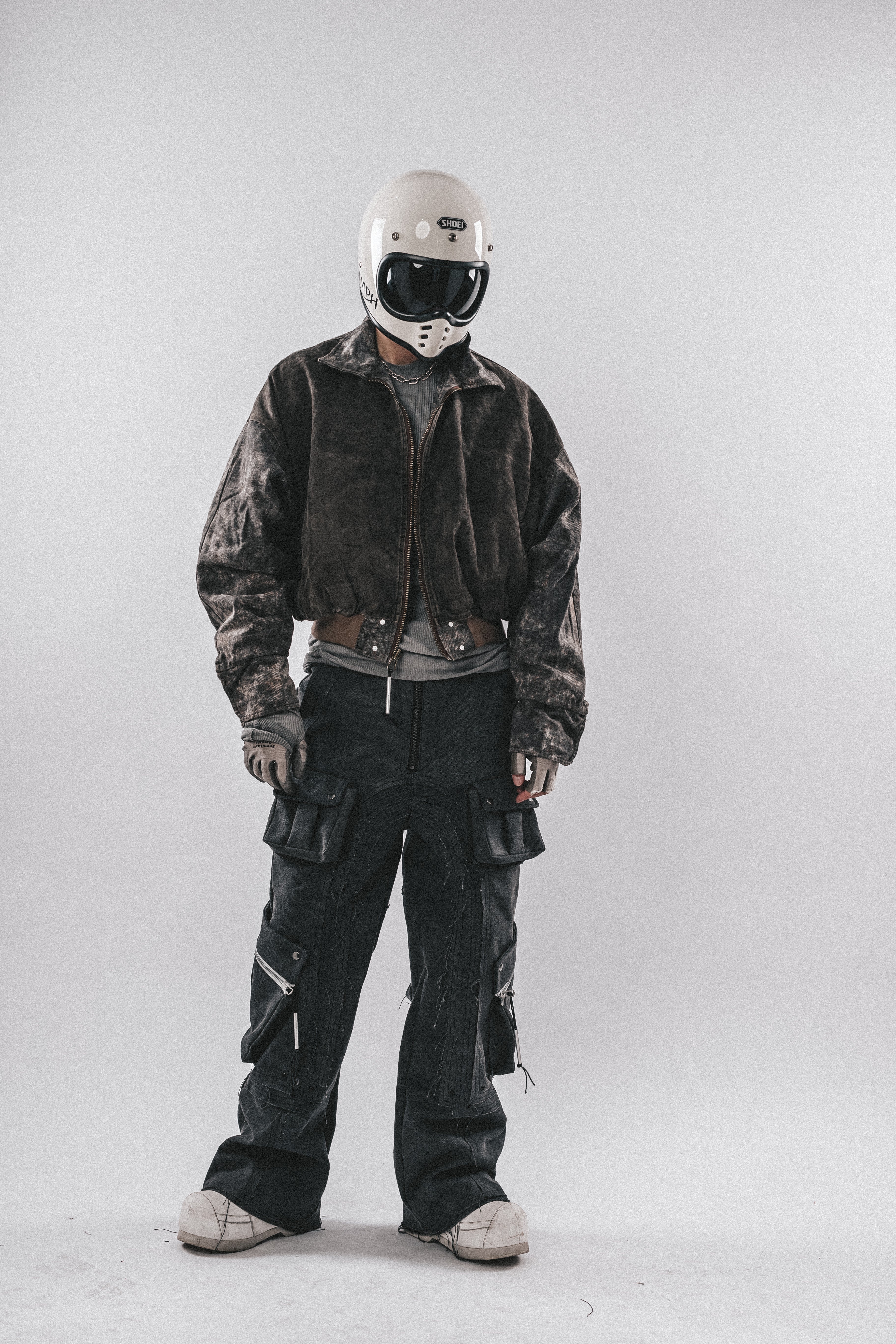 Giacca cargo mimetica sporca