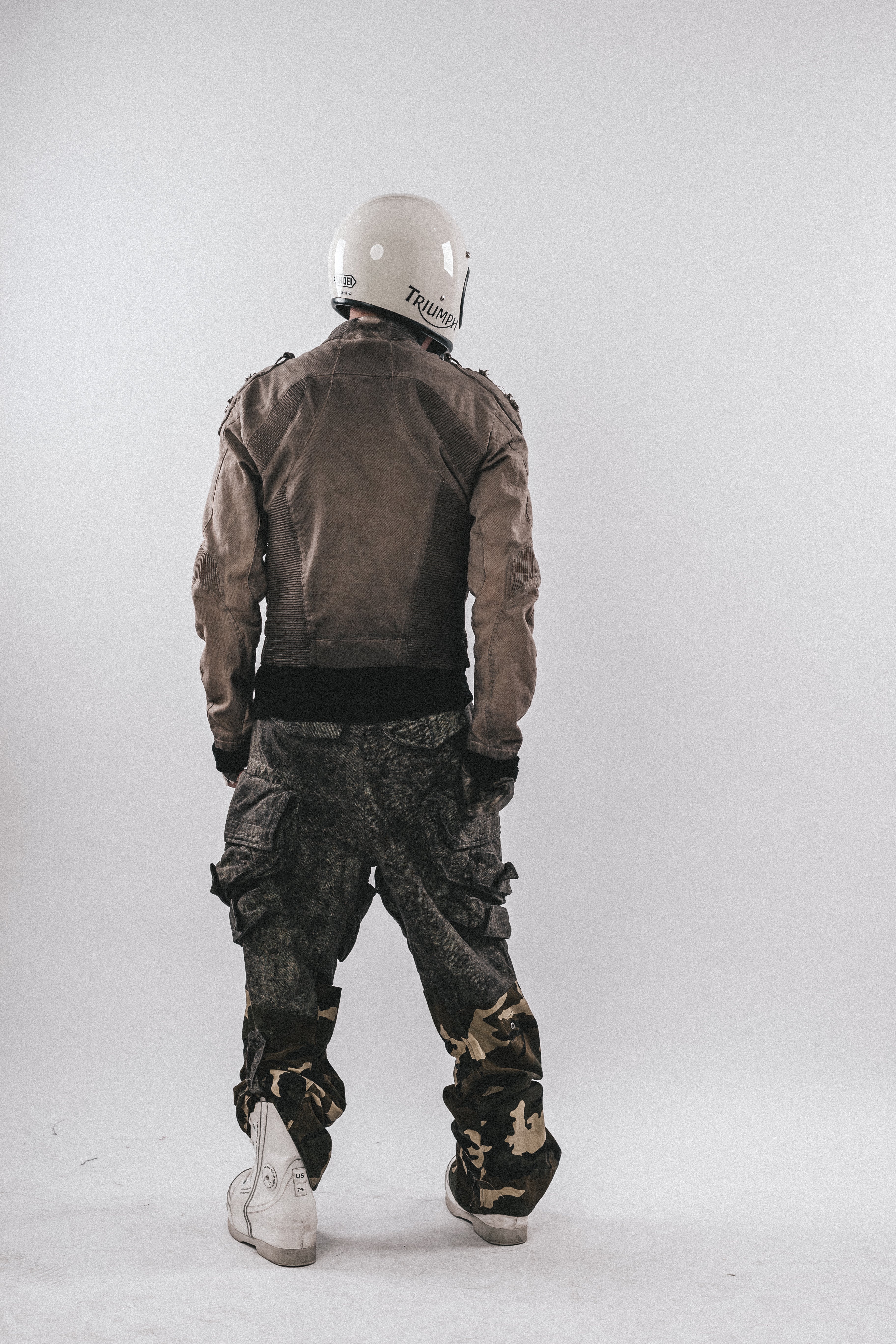 Giacca da motociclista consumata