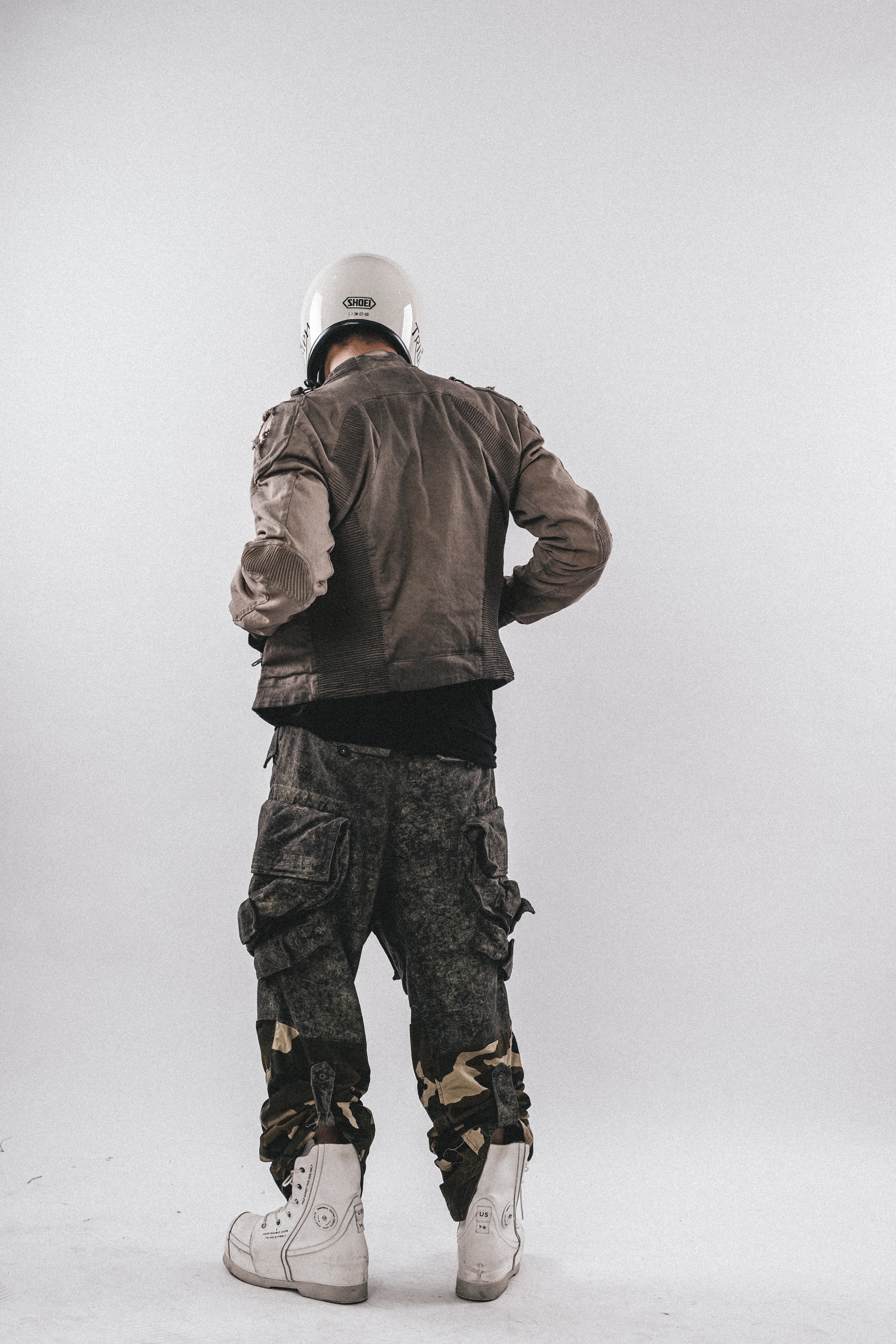 Giacca da motociclista consumata