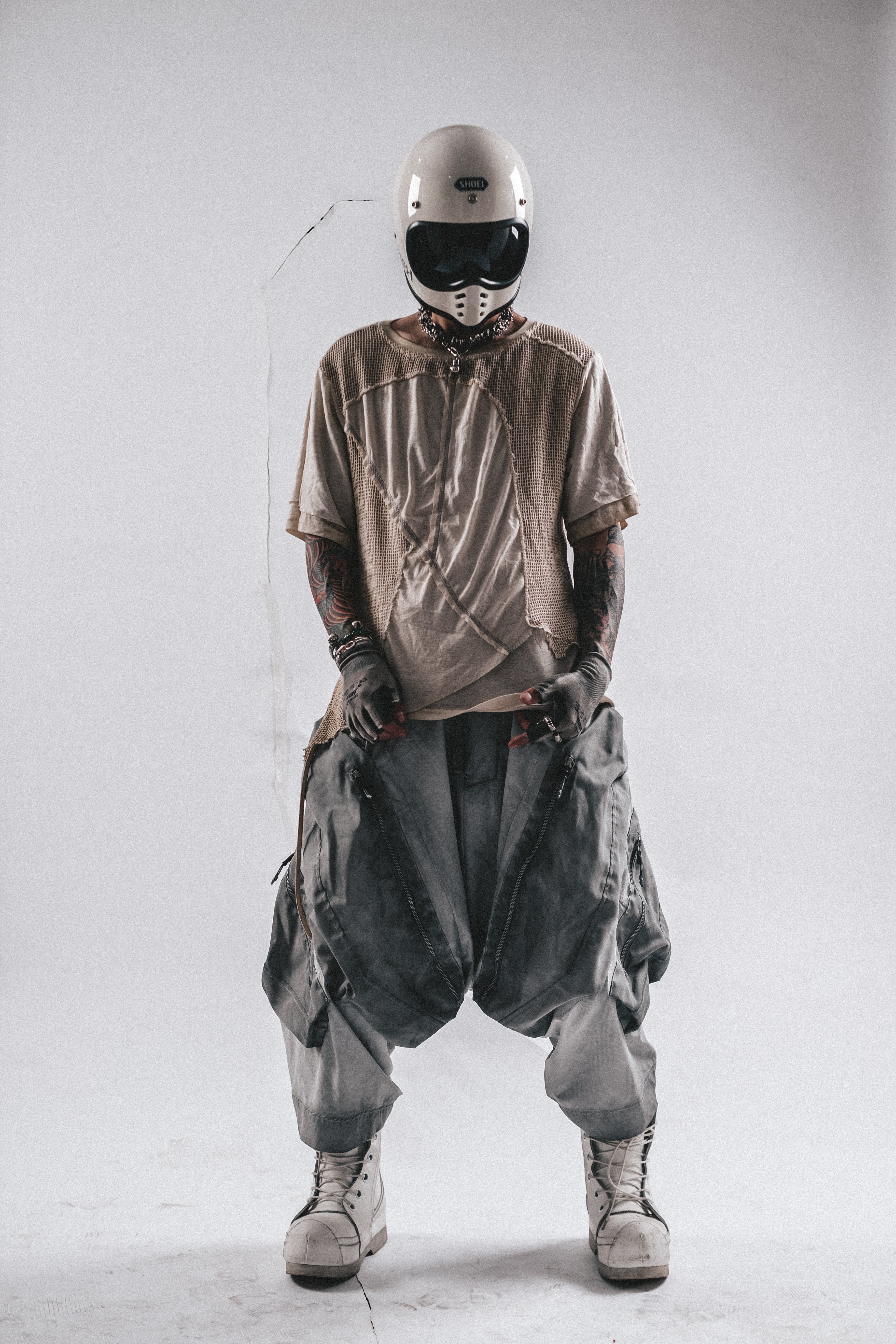 T-SHIRT DRKLEI MESHSCAR SLASH