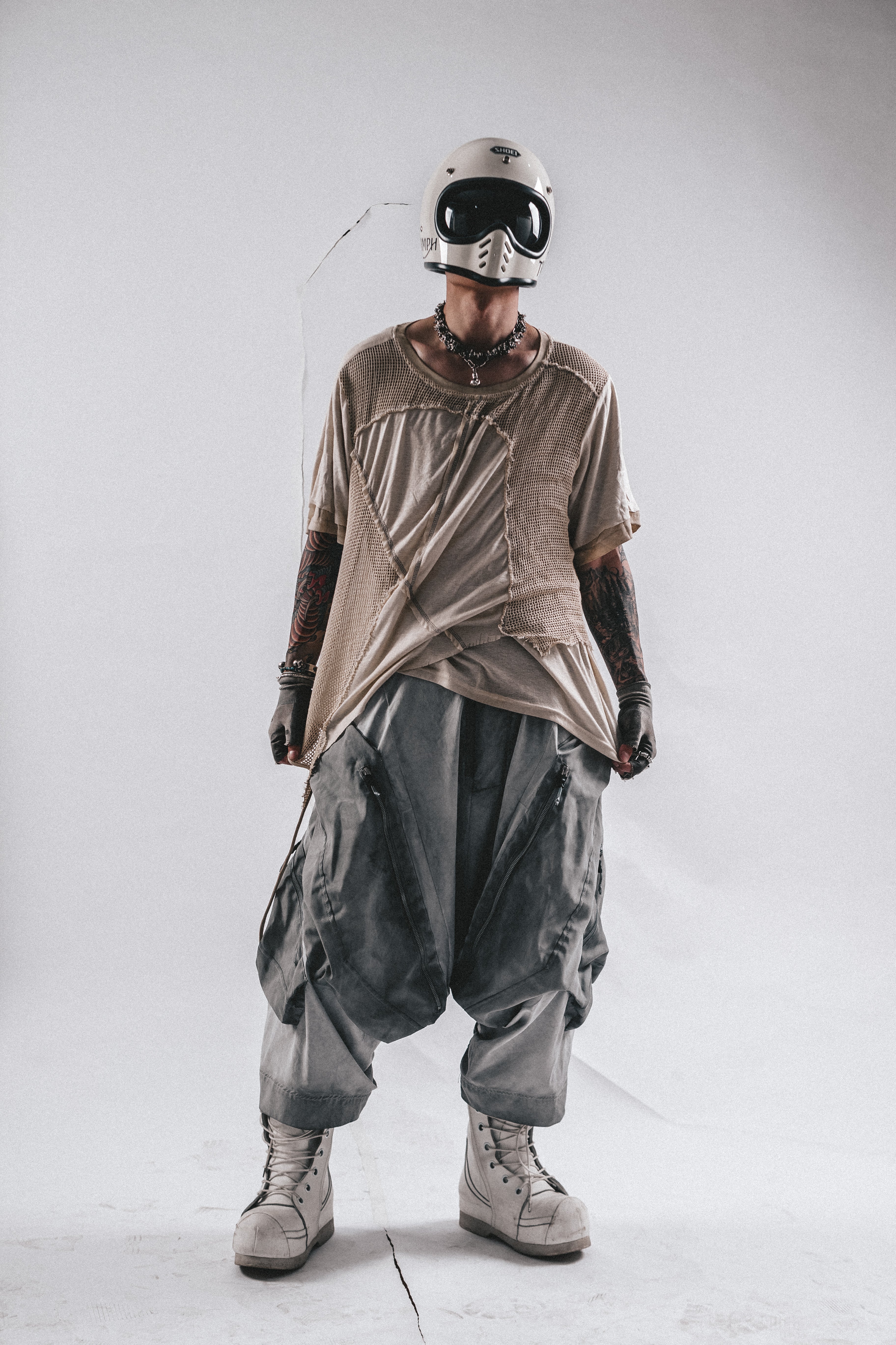 T-SHIRT DRKLEI MESHSCAR SLASH