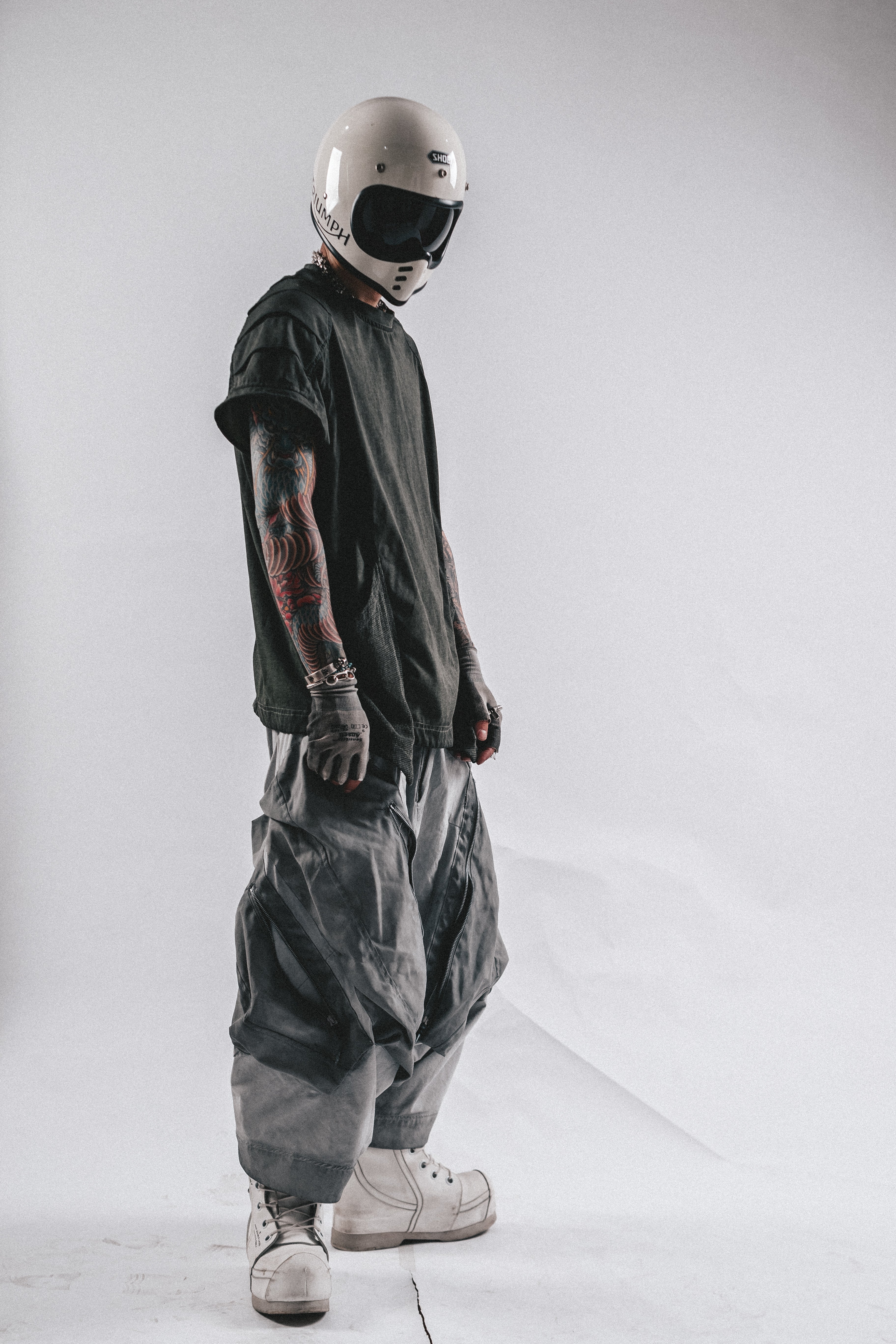 T-SHIRT DRKLEI STITCHBLUR EFFETTO ANTIQUATO