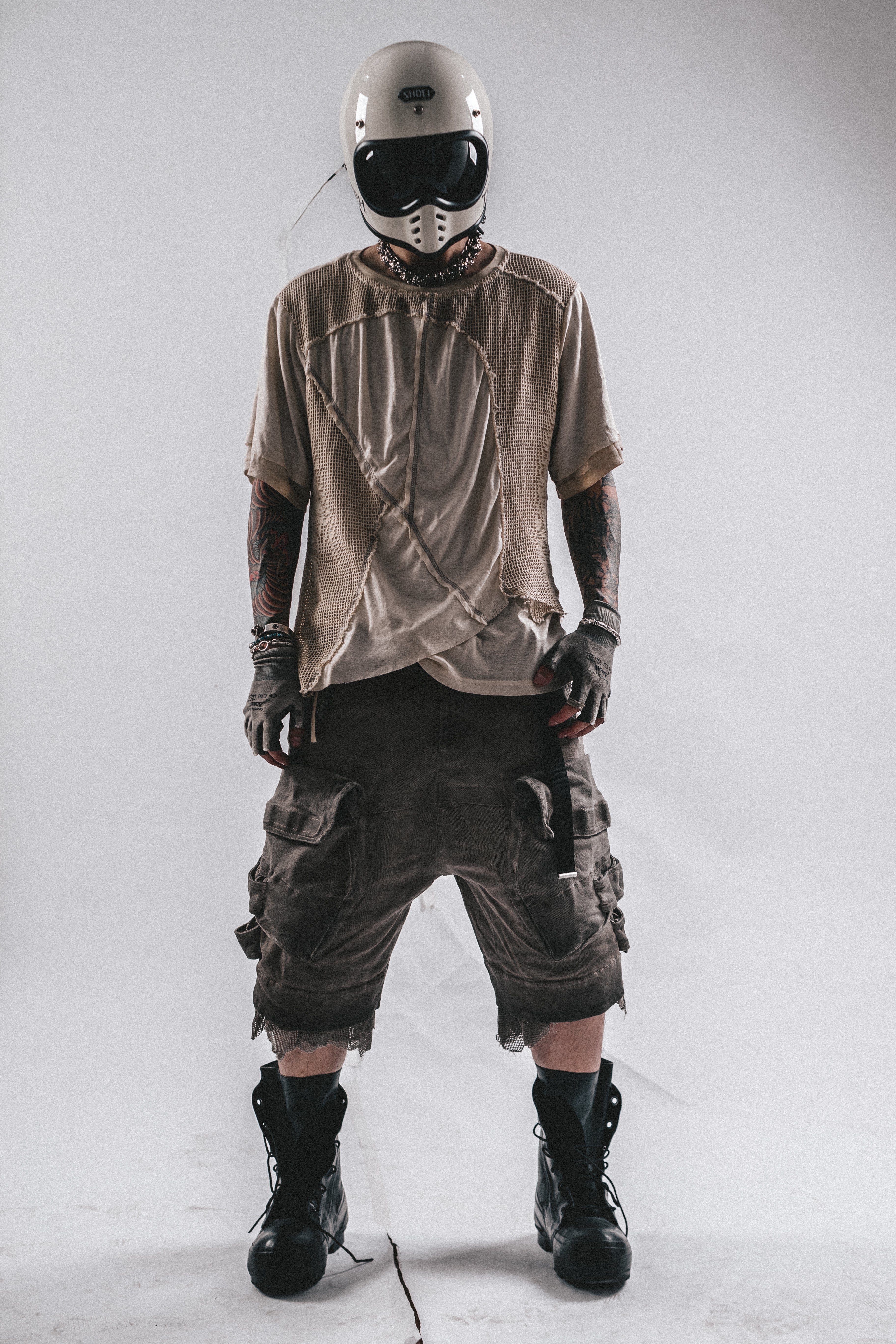 T-SHIRT DRKLEI MESHSCAR SLASH