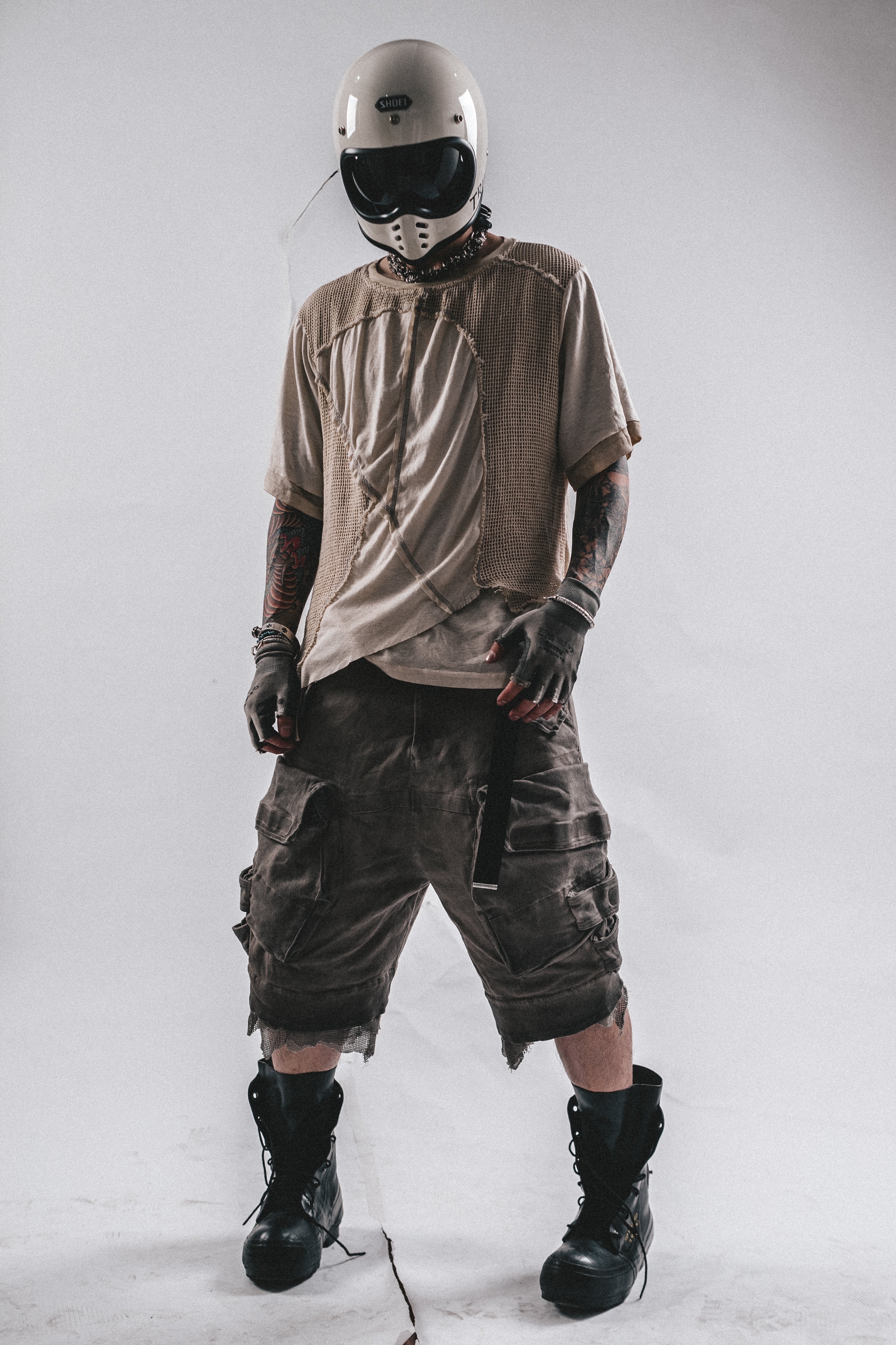 T-SHIRT DRKLEI MESHSCAR SLASH